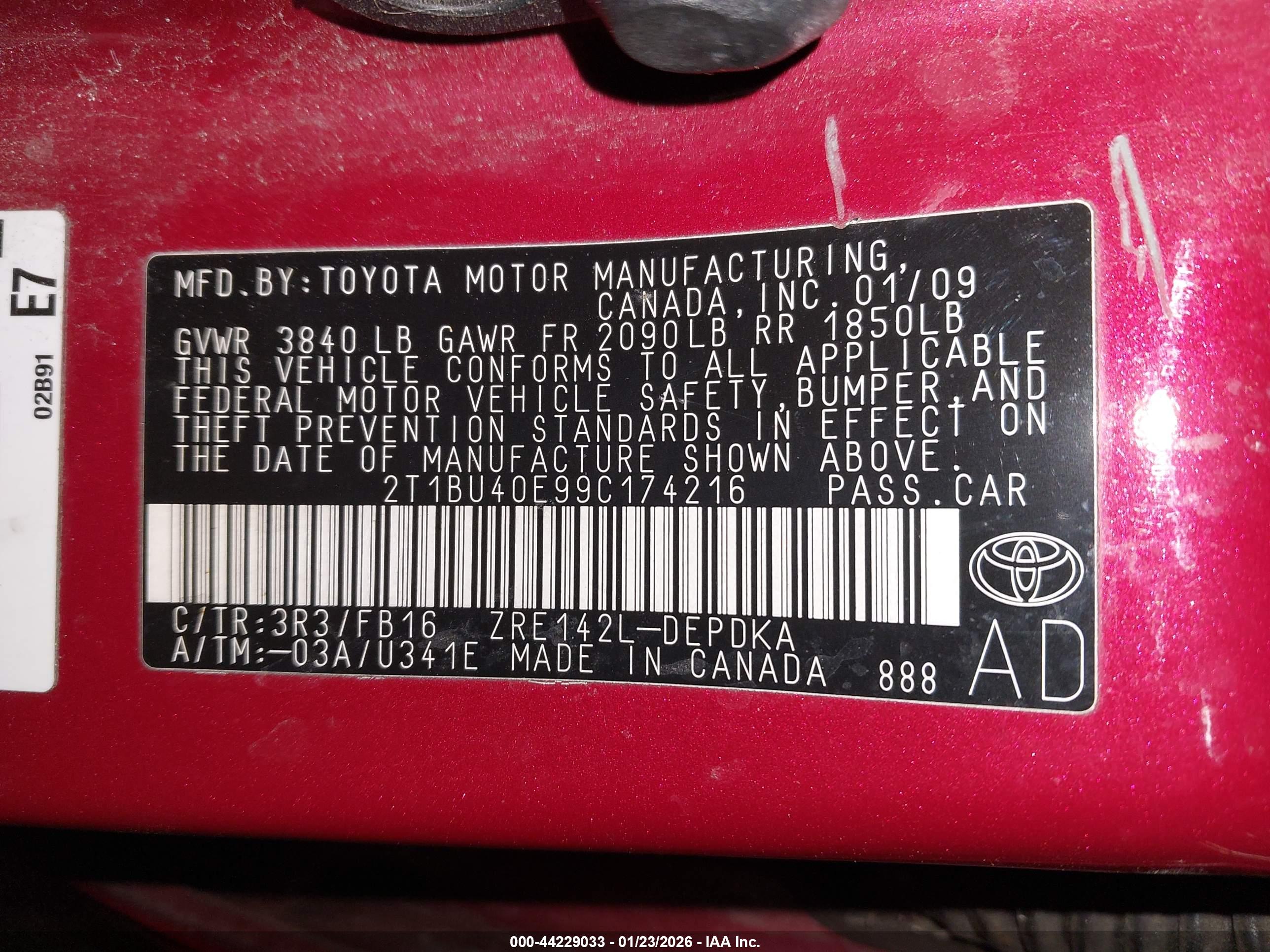 TOYOTA COROLLA image 9