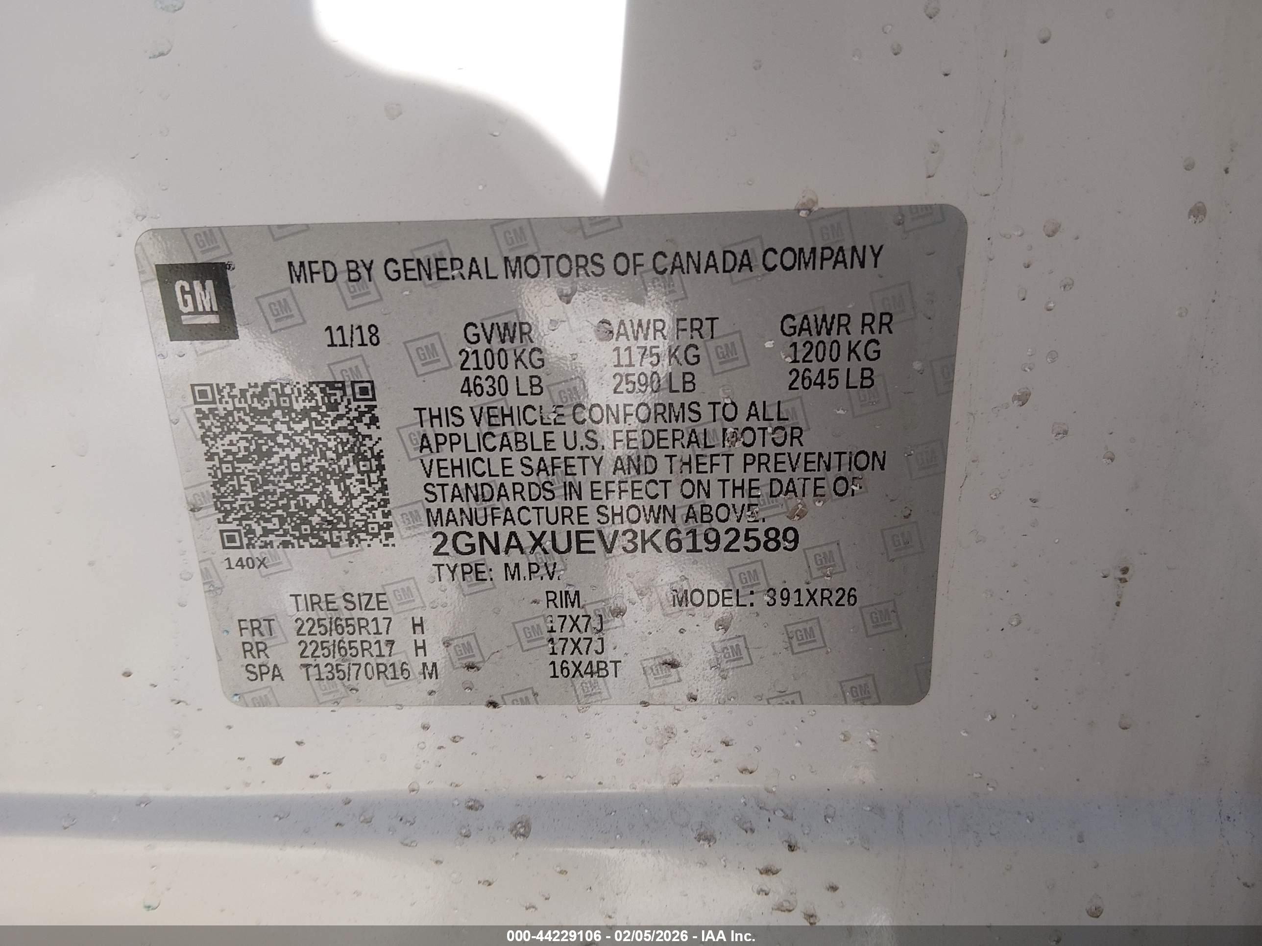 CHEVROLET EQUINOX image 9
