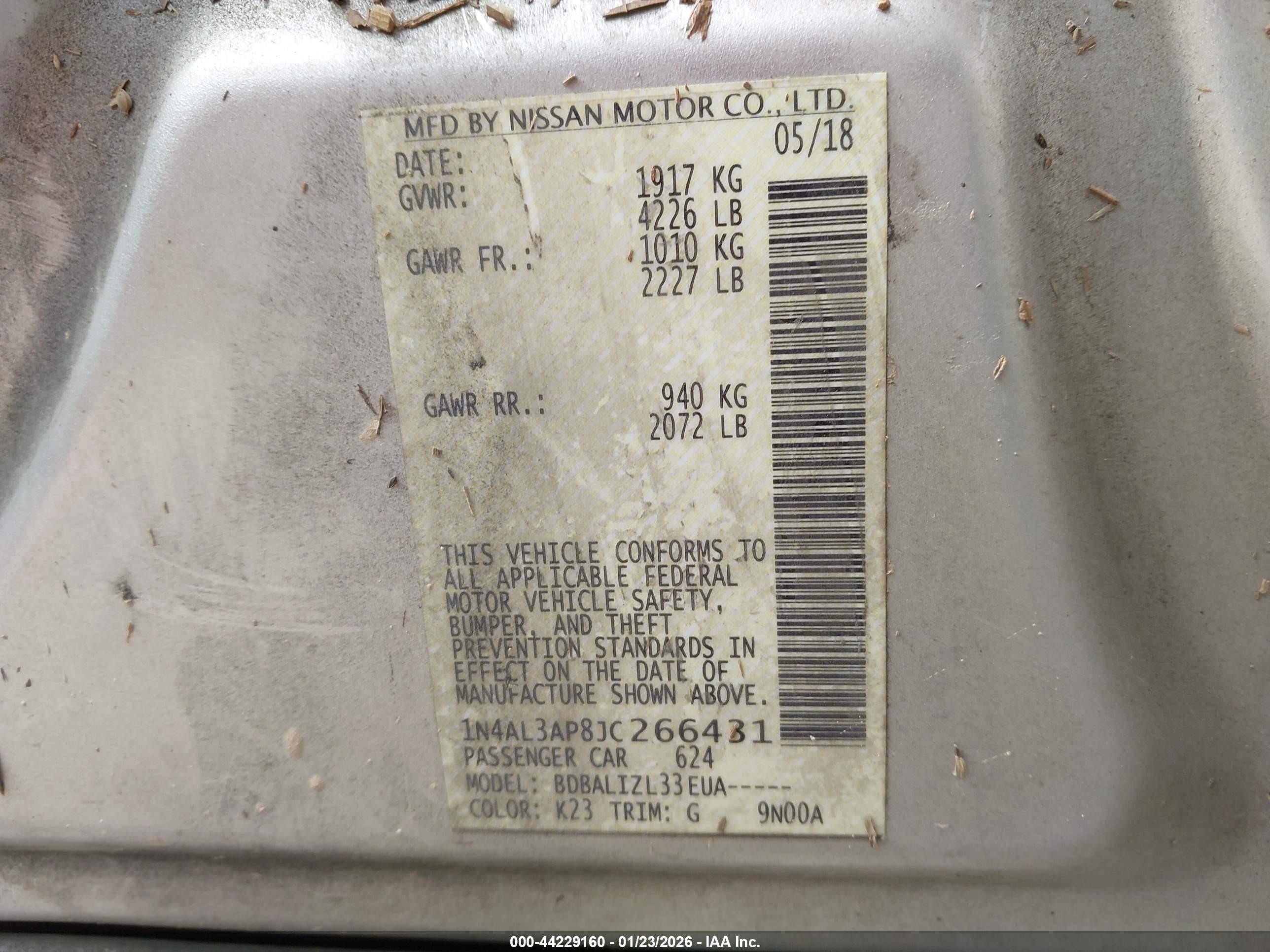 NISSAN ALTIMA image 9