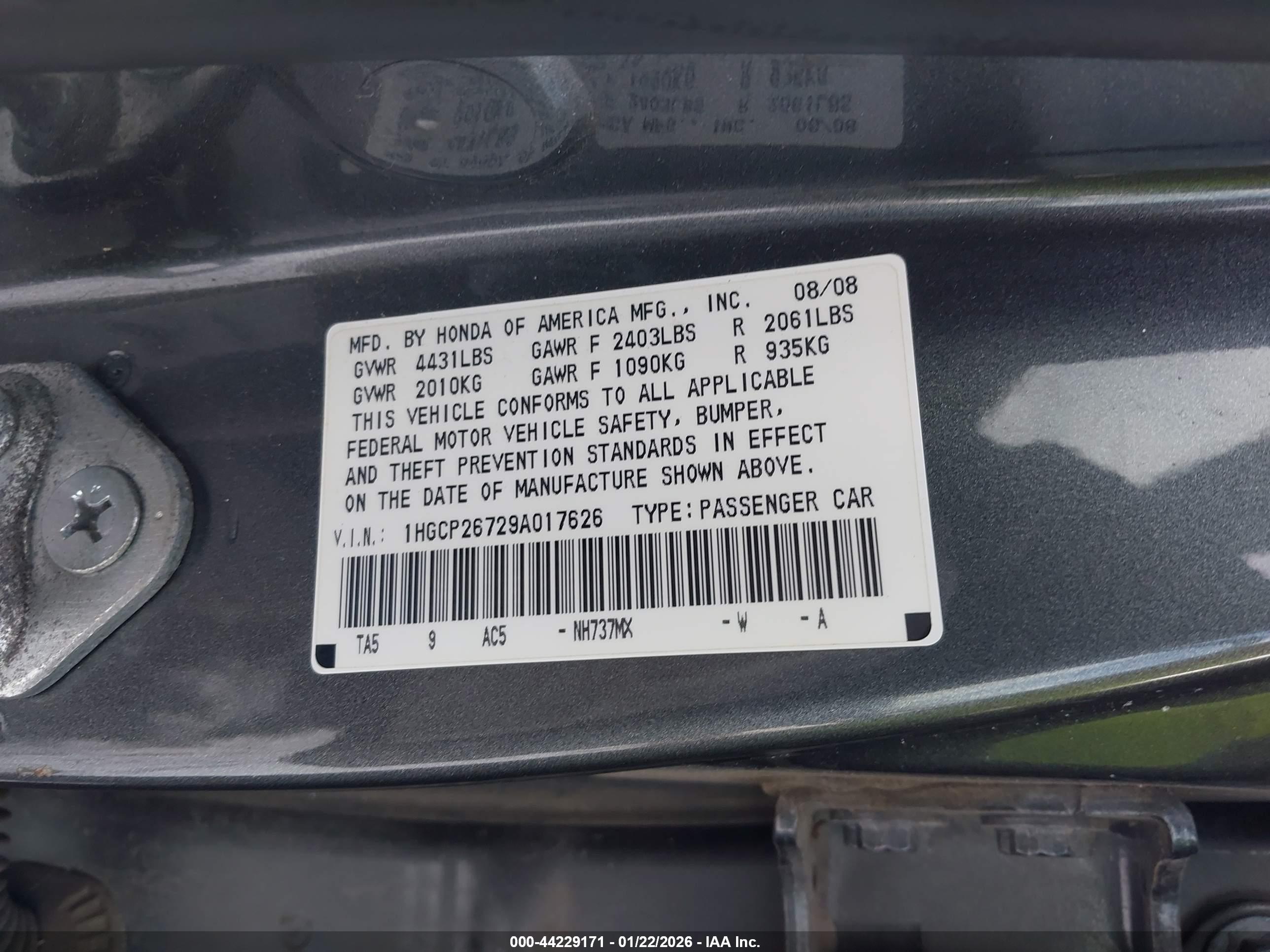 HONDA ACCORD image 9