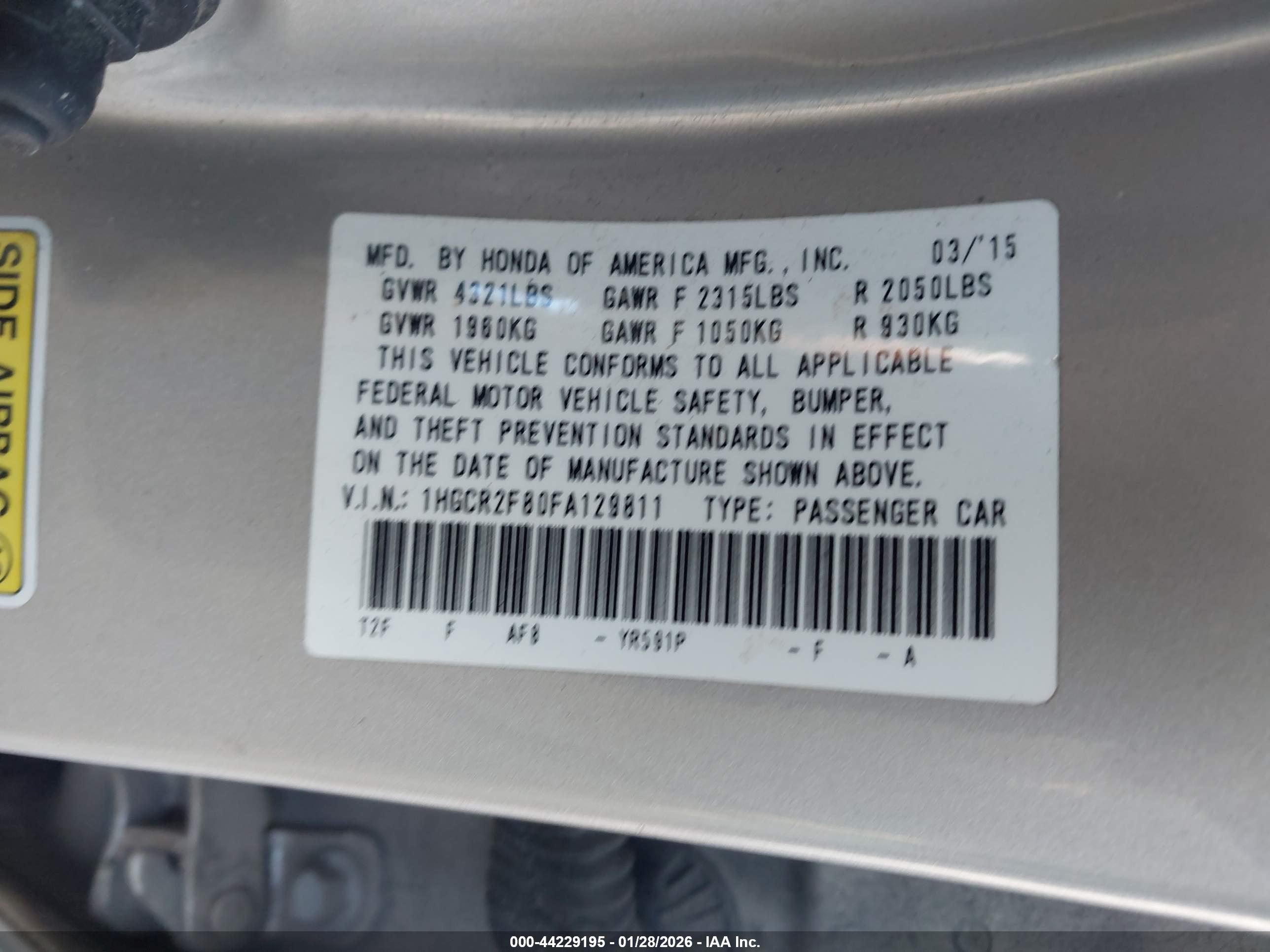 HONDA ACCORD image 9