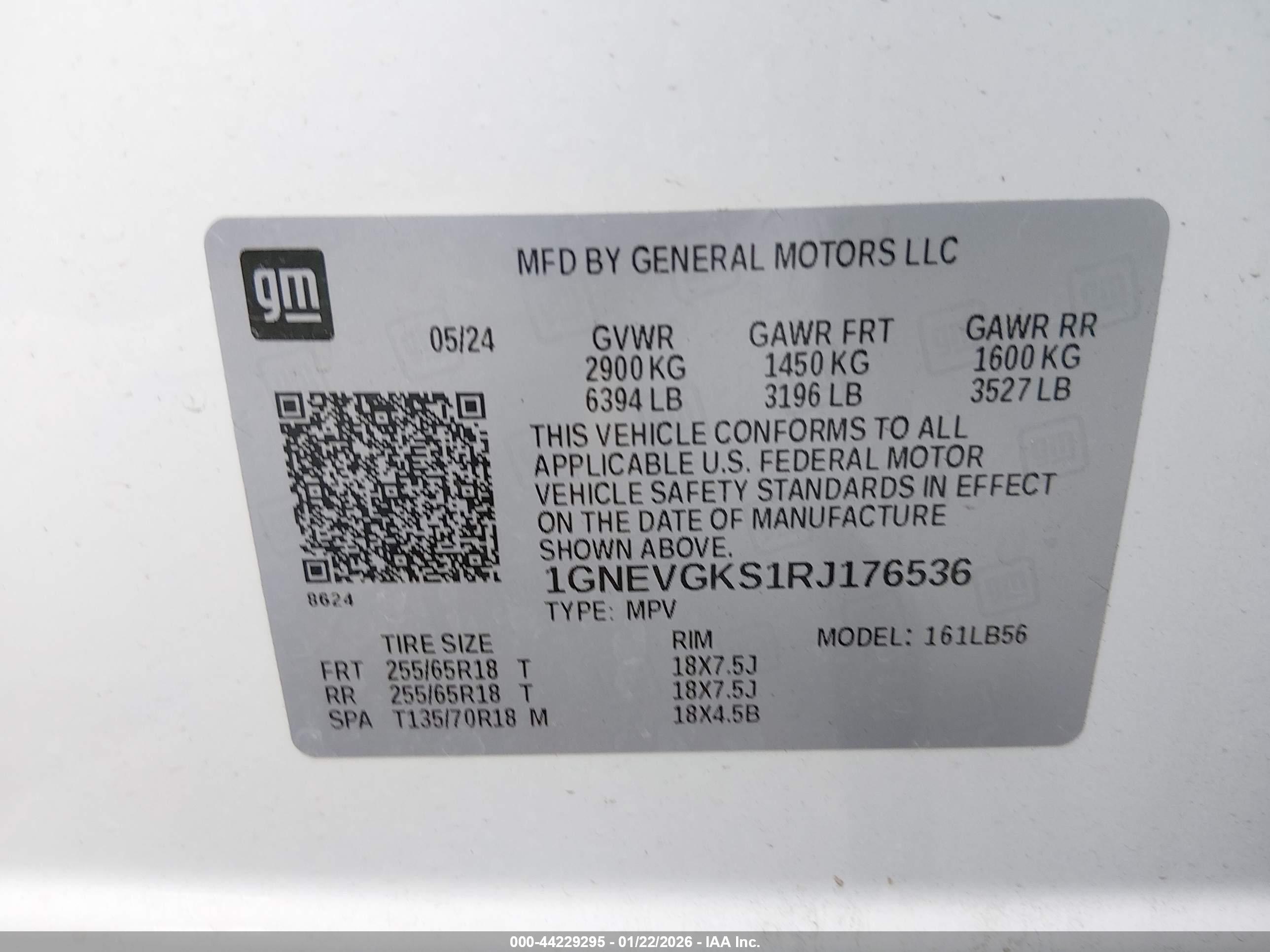 CHEVROLET TRAVERSE image 9