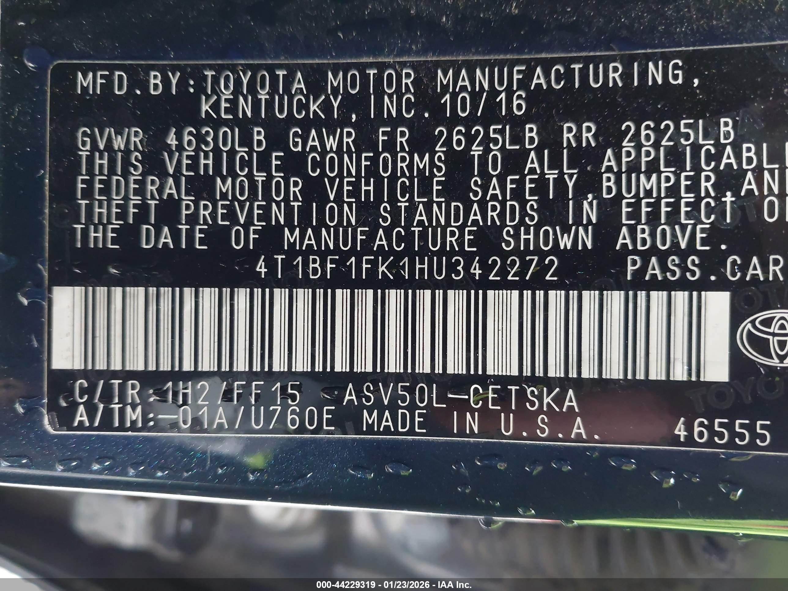TOYOTA CAMRY image 9