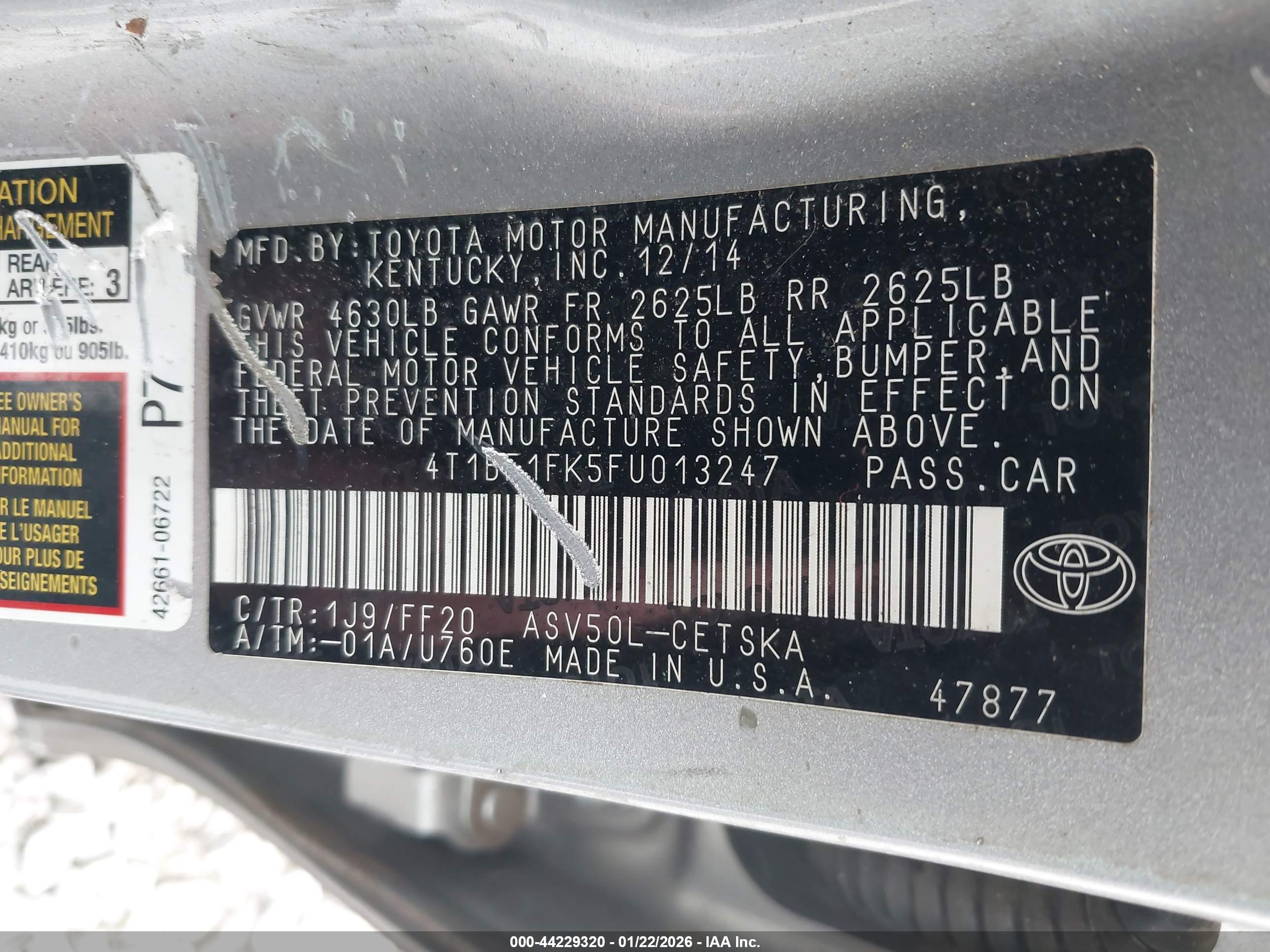 TOYOTA CAMRY image 9