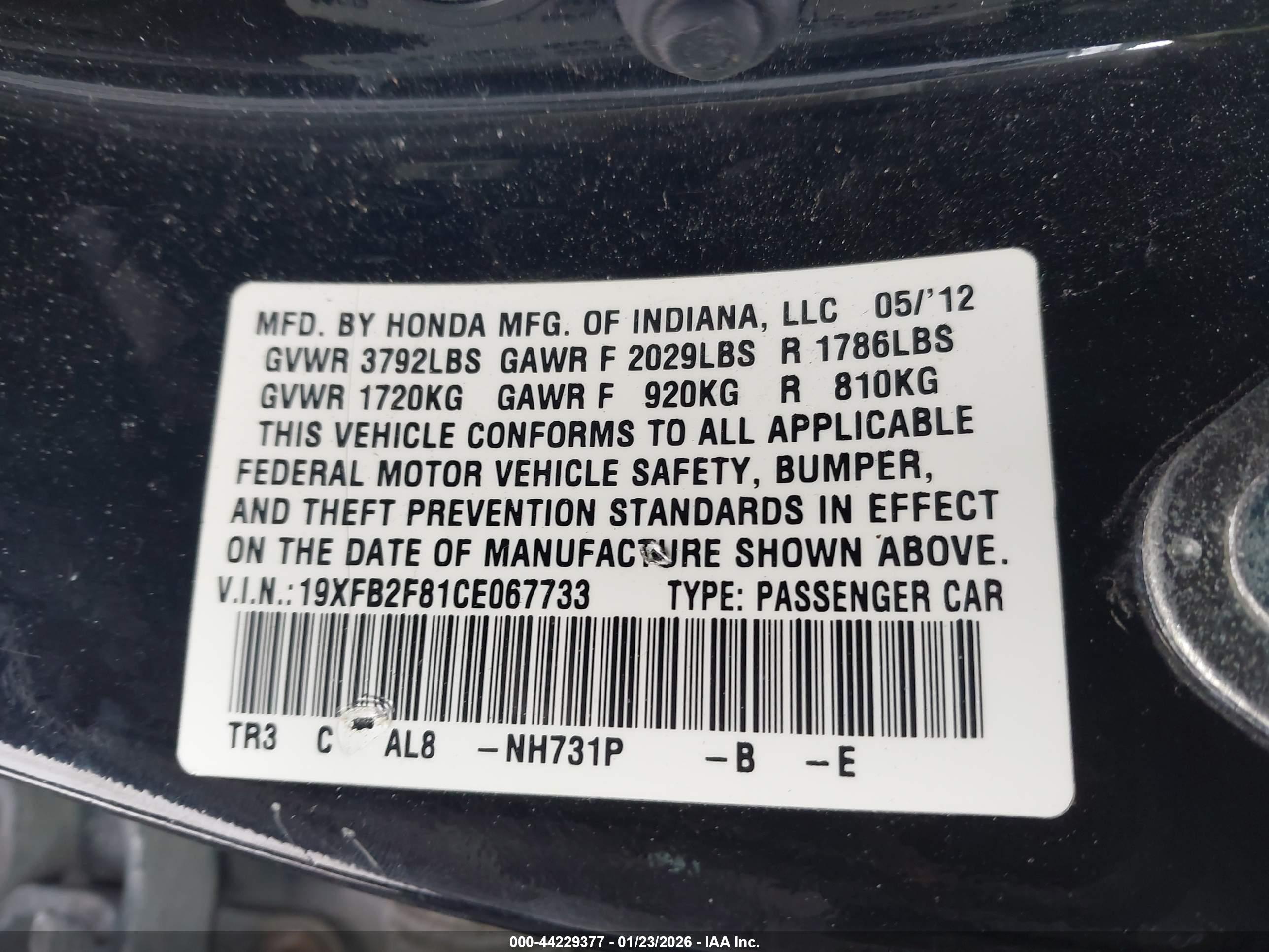 HONDA CIVIC image 9