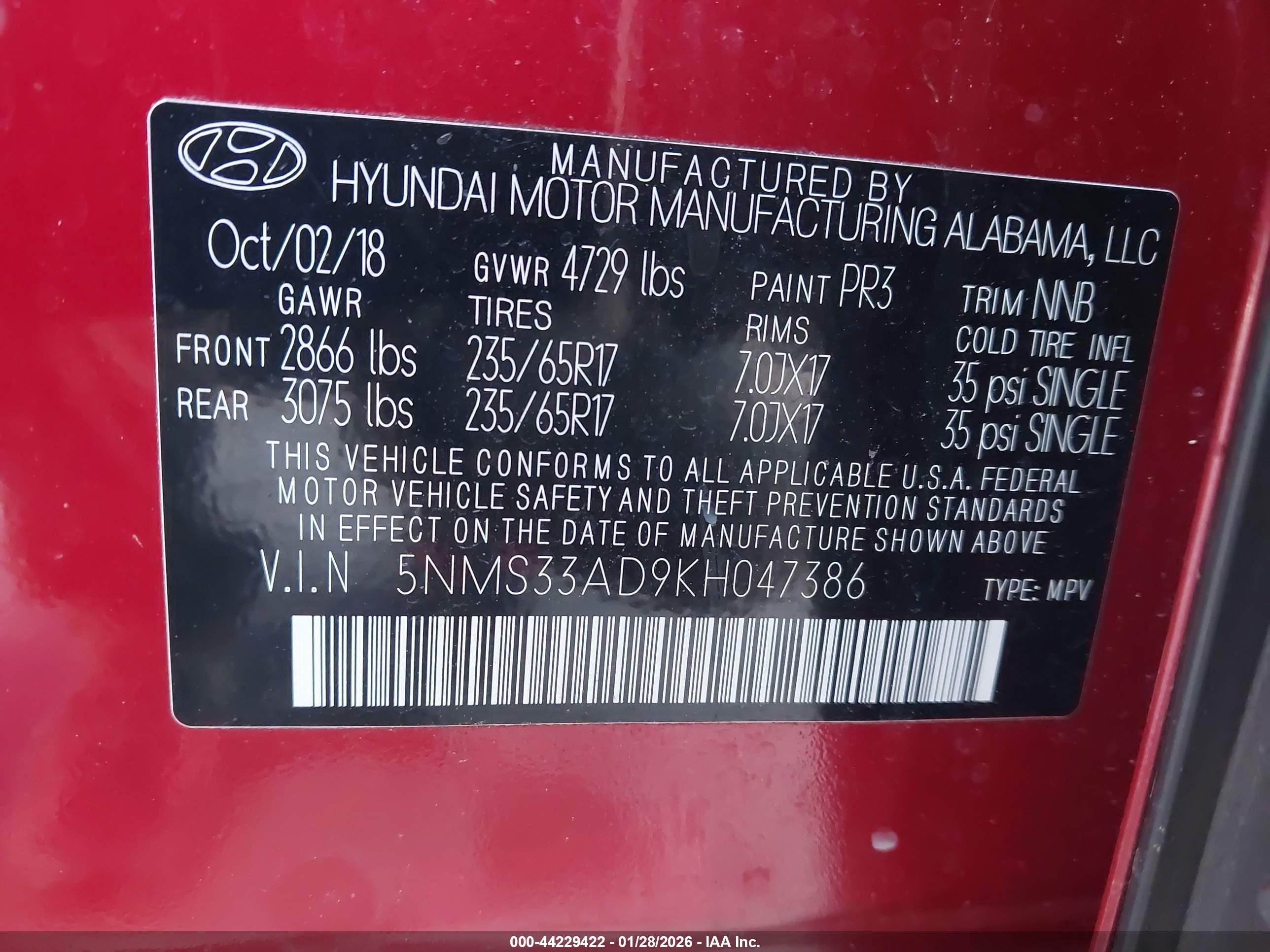 HYUNDAI SANTA image 9