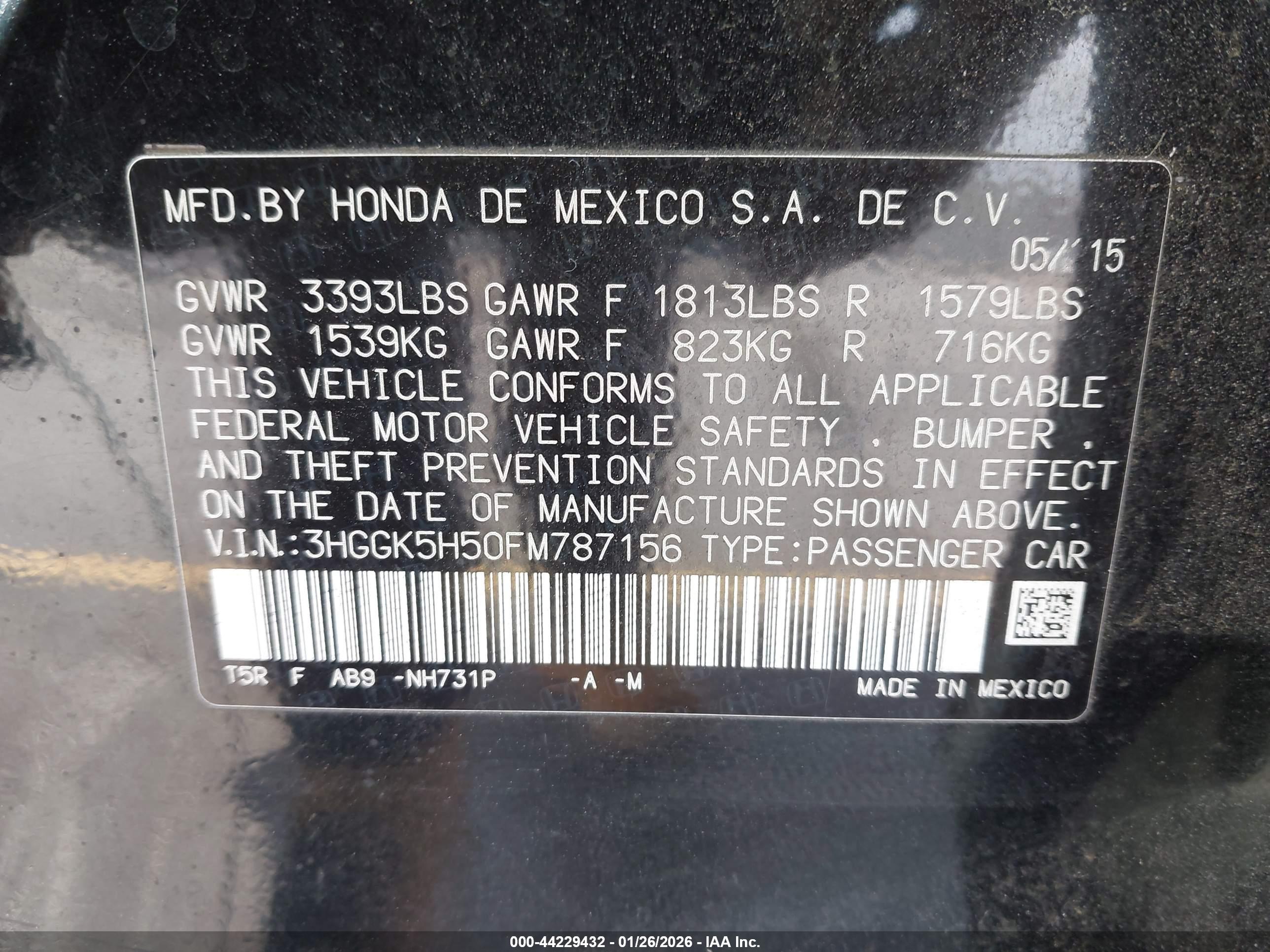 HONDA FIT image 9