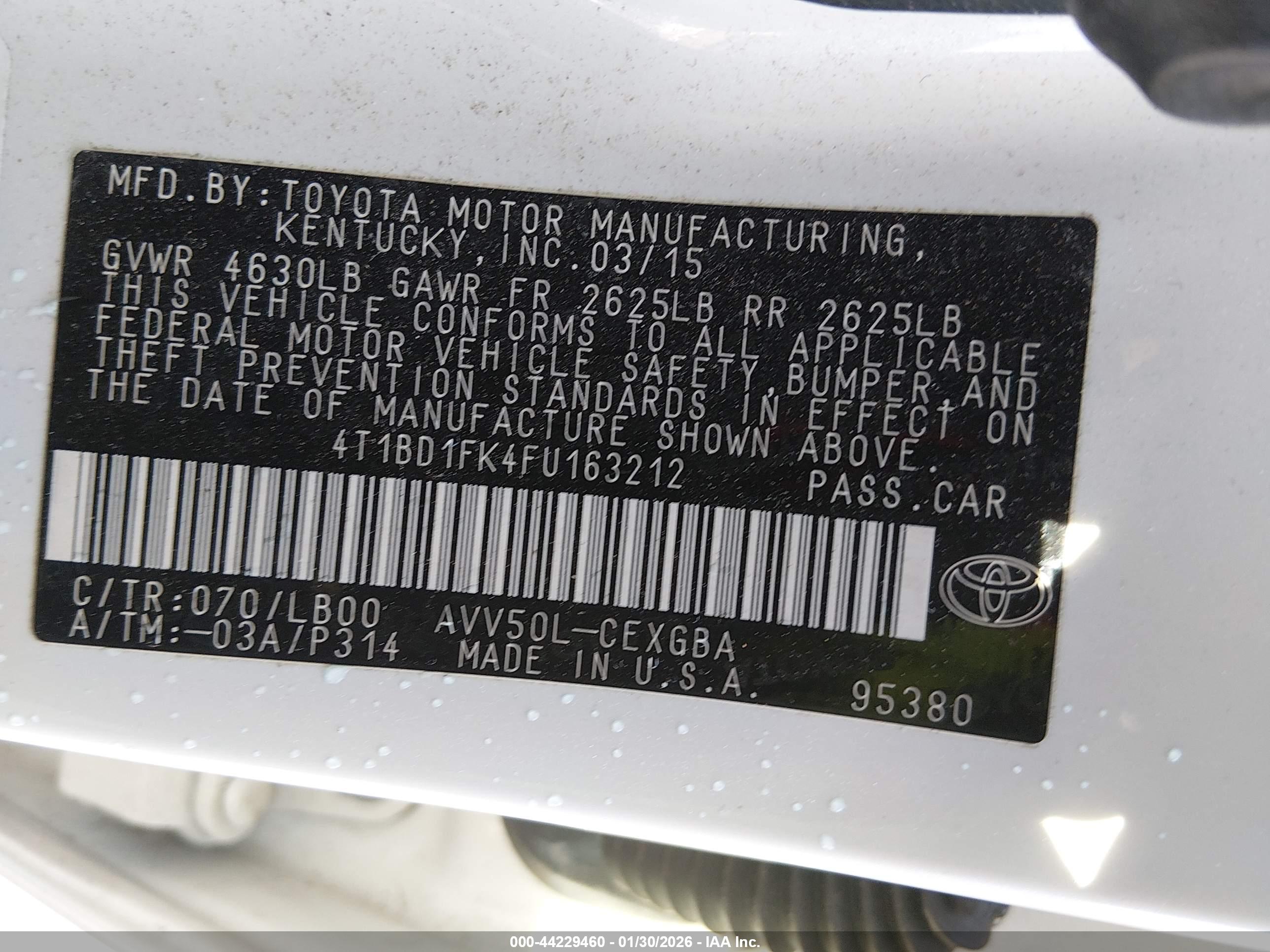 TOYOTA CAMRY image 9