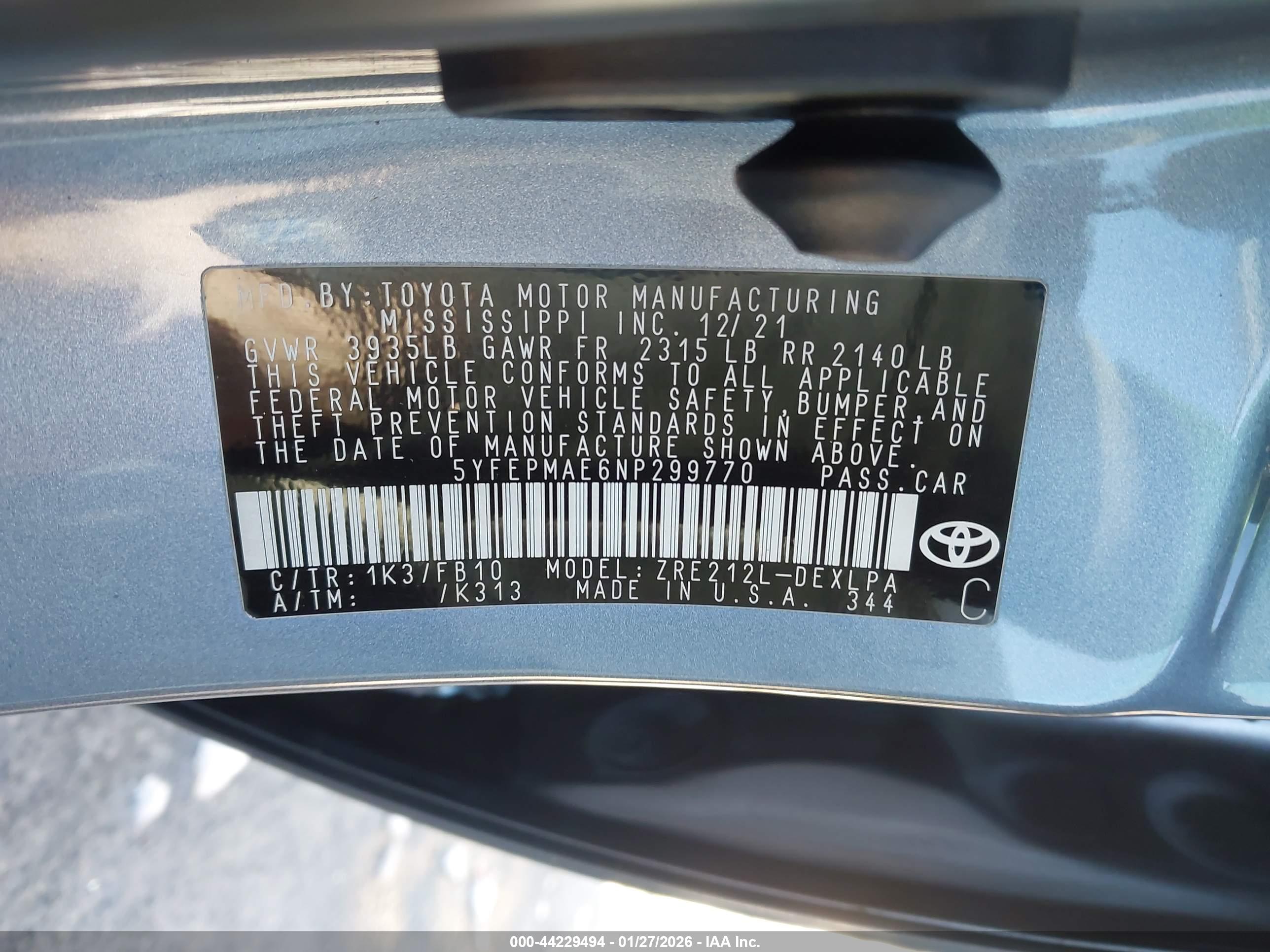 TOYOTA COROLLA image 9