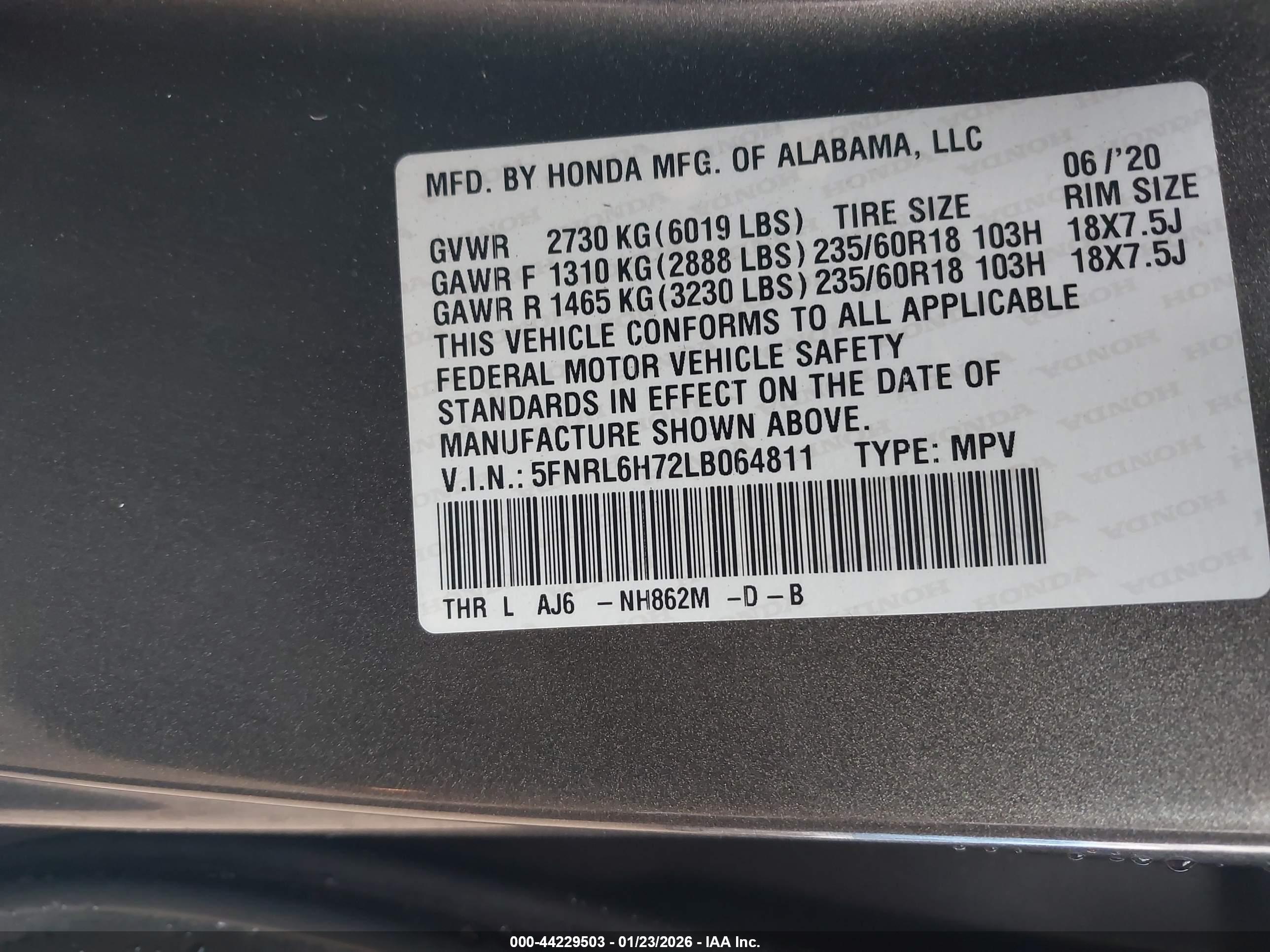 HONDA ODYSSEY image 9
