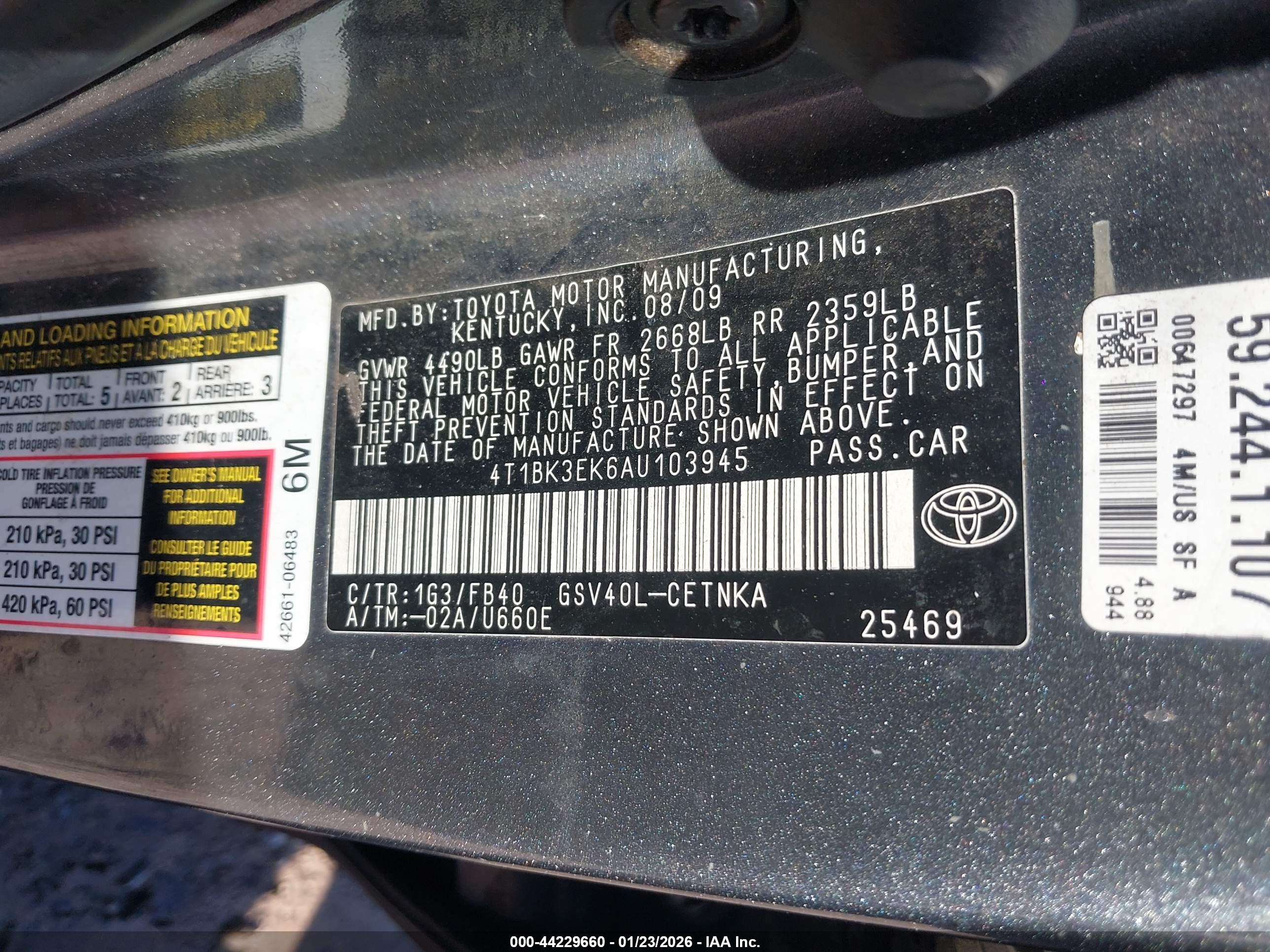 TOYOTA CAMRY image 9