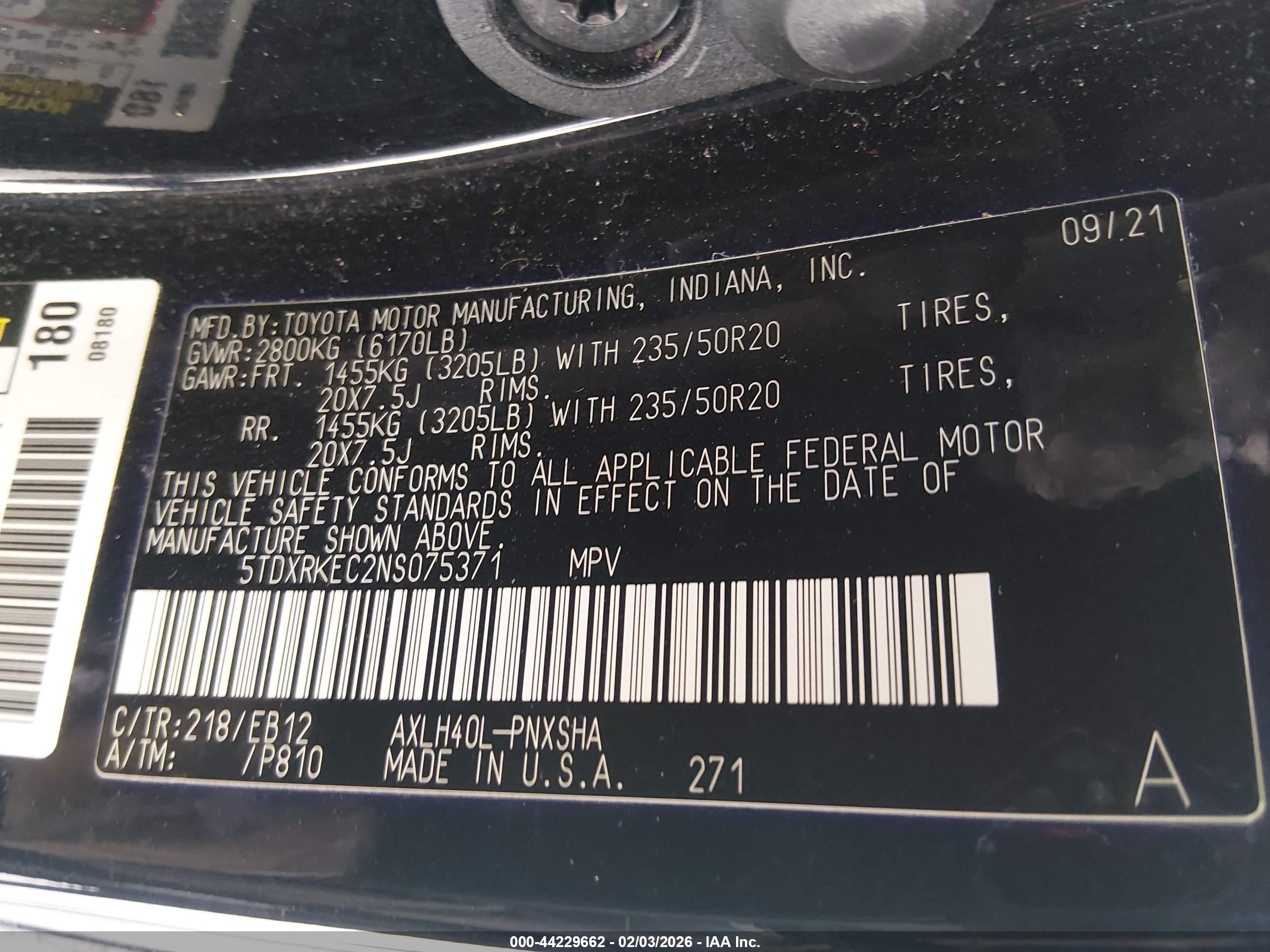 TOYOTA SIENNA image 9