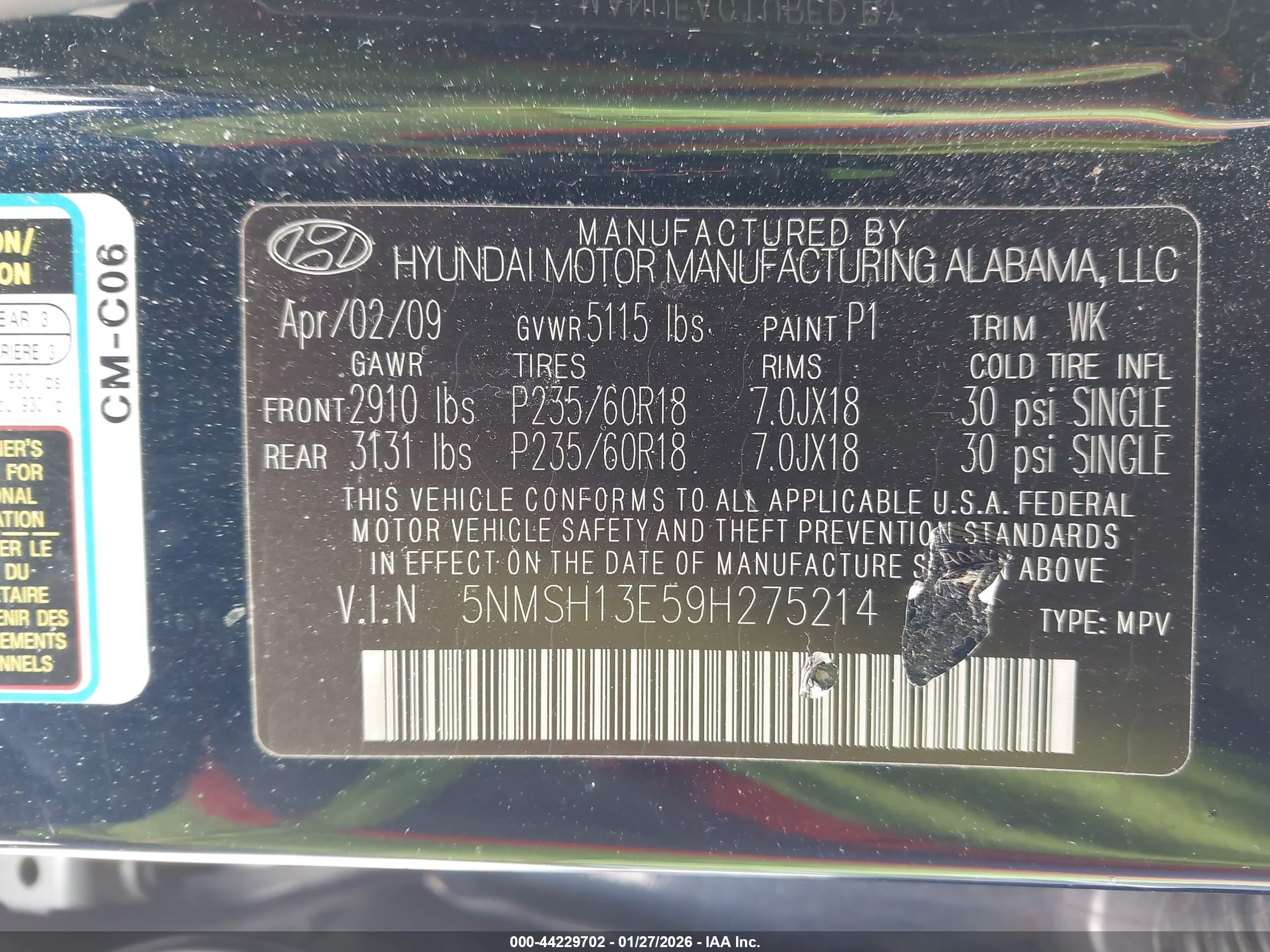 HYUNDAI SANTA image 9