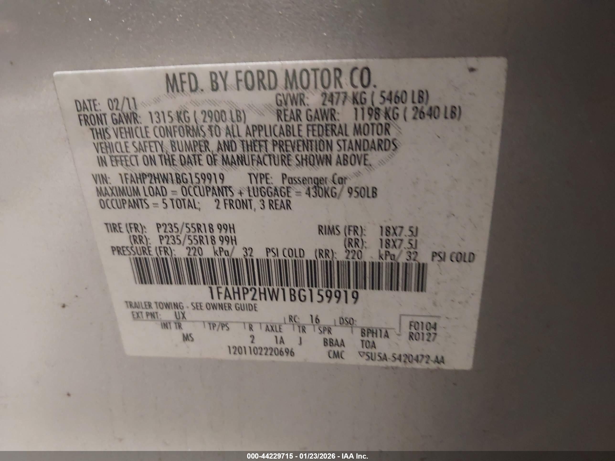 FORD TAURUS image 9