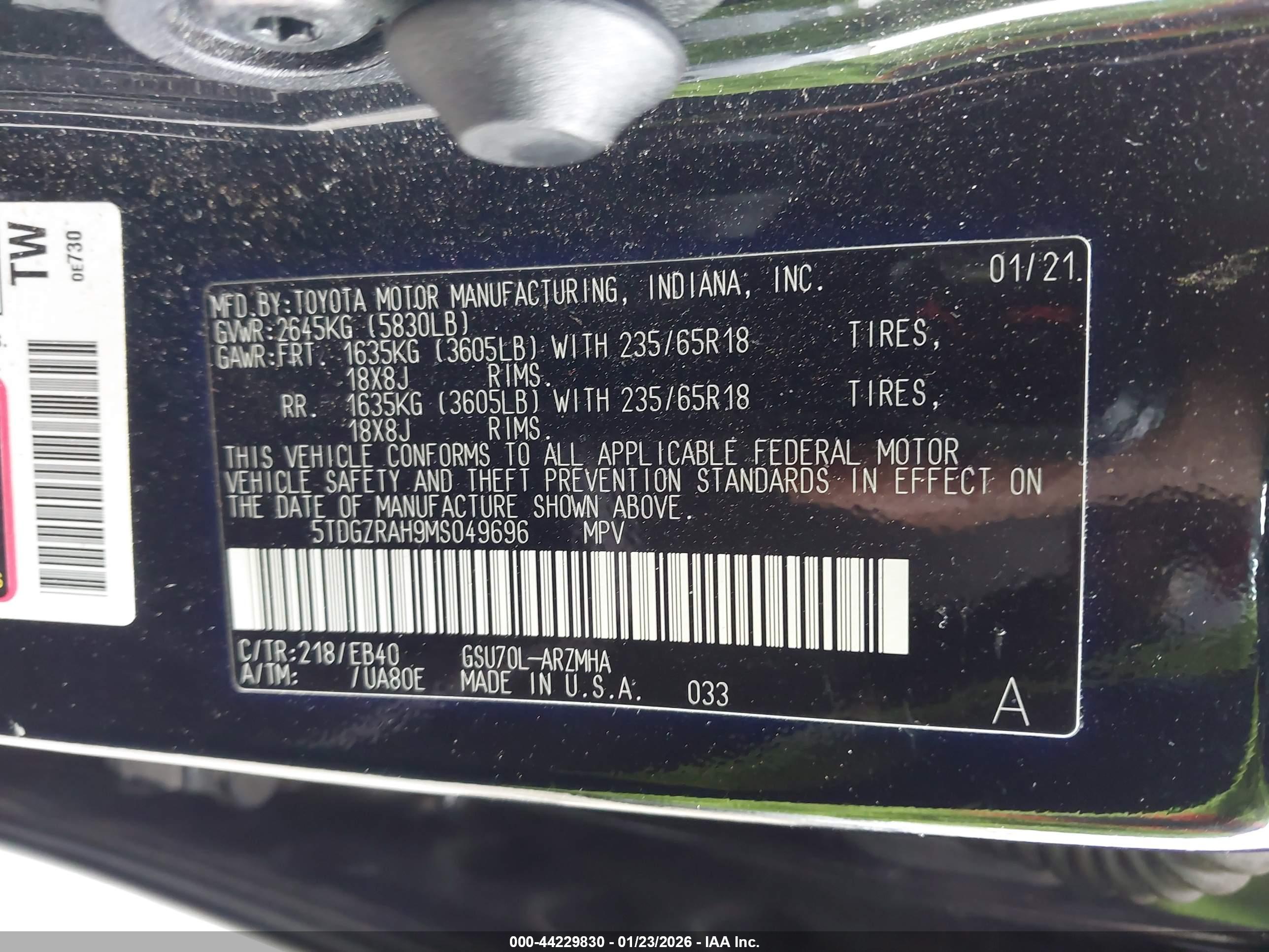 TOYOTA HIGHLANDER image 9