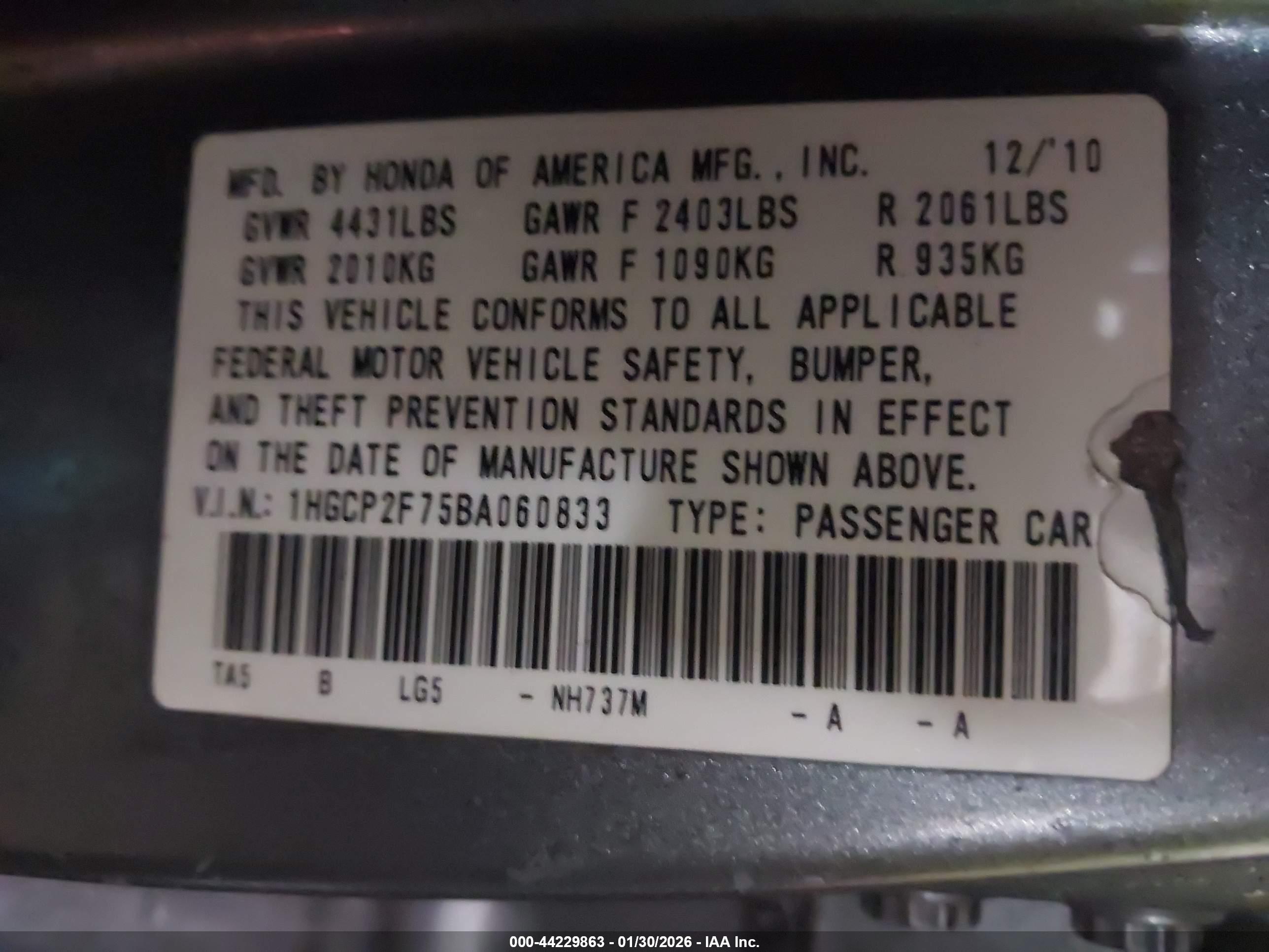 HONDA ACCORD image 9