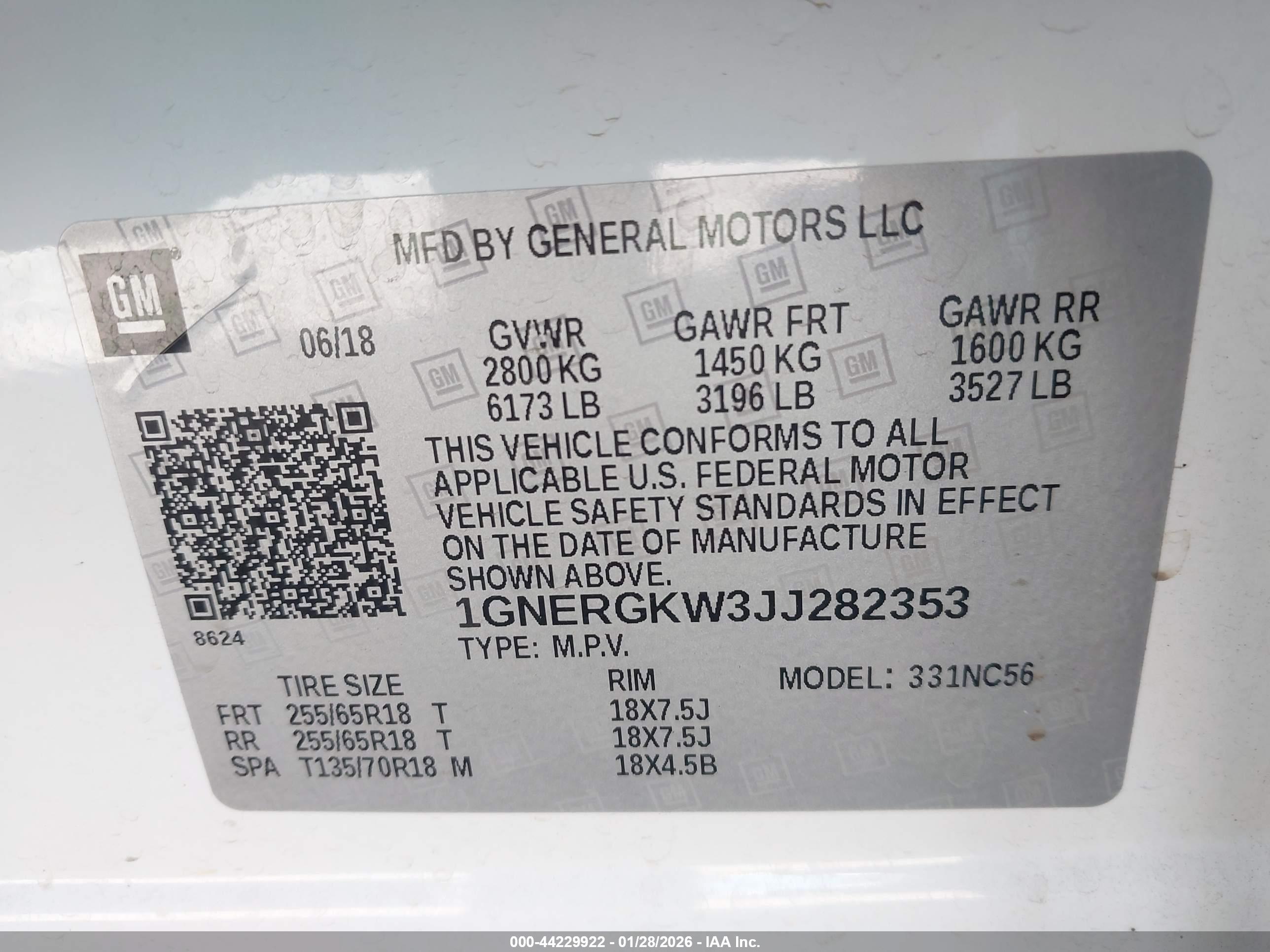 CHEVROLET TRAVERSE image 9