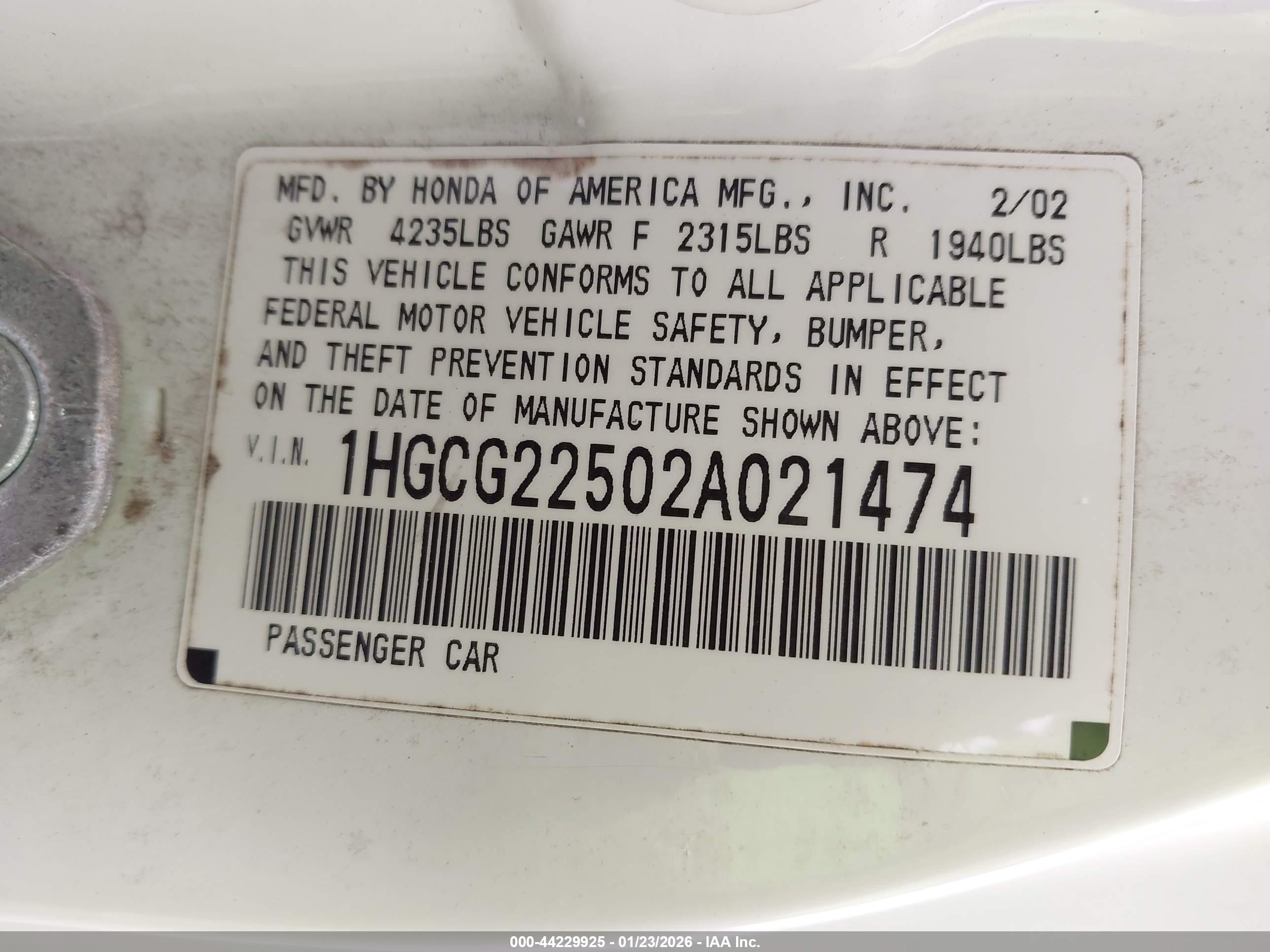 HONDA ACCORD image 9