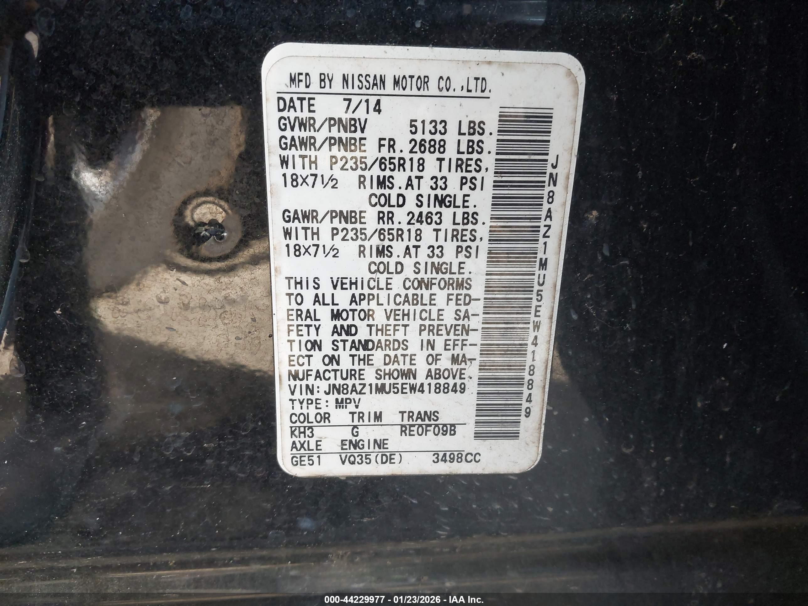NISSAN MURANO image 9