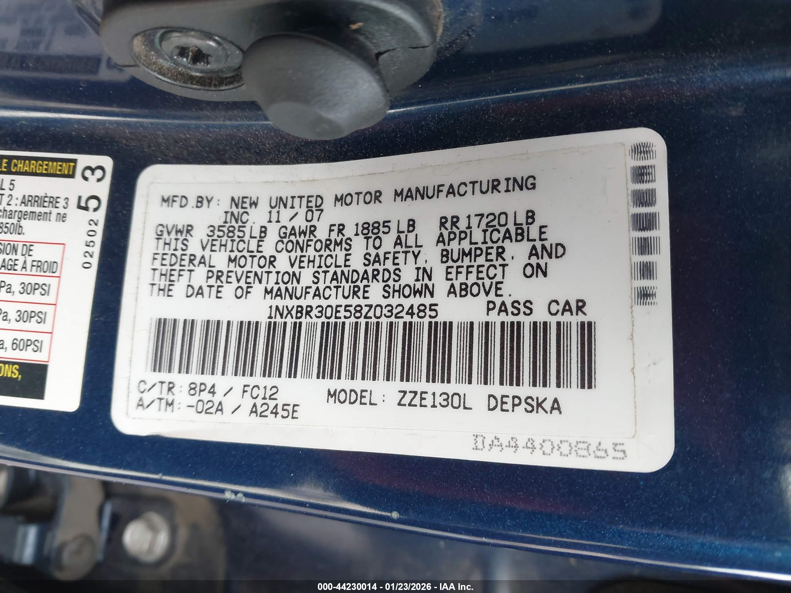 TOYOTA COROLLA image 9
