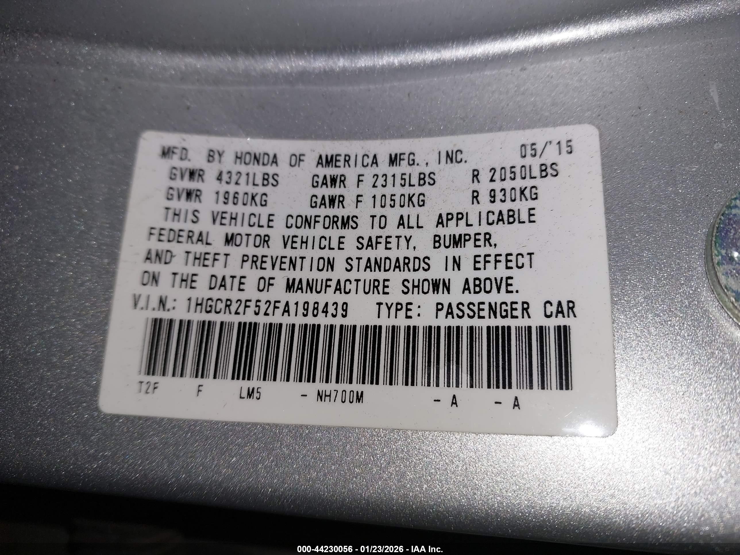 HONDA ACCORD image 9