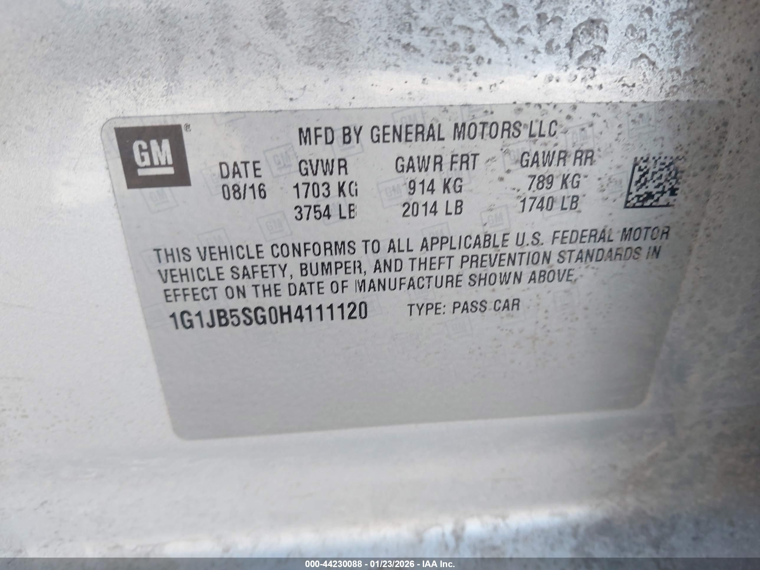 CHEVROLET SONIC image 9