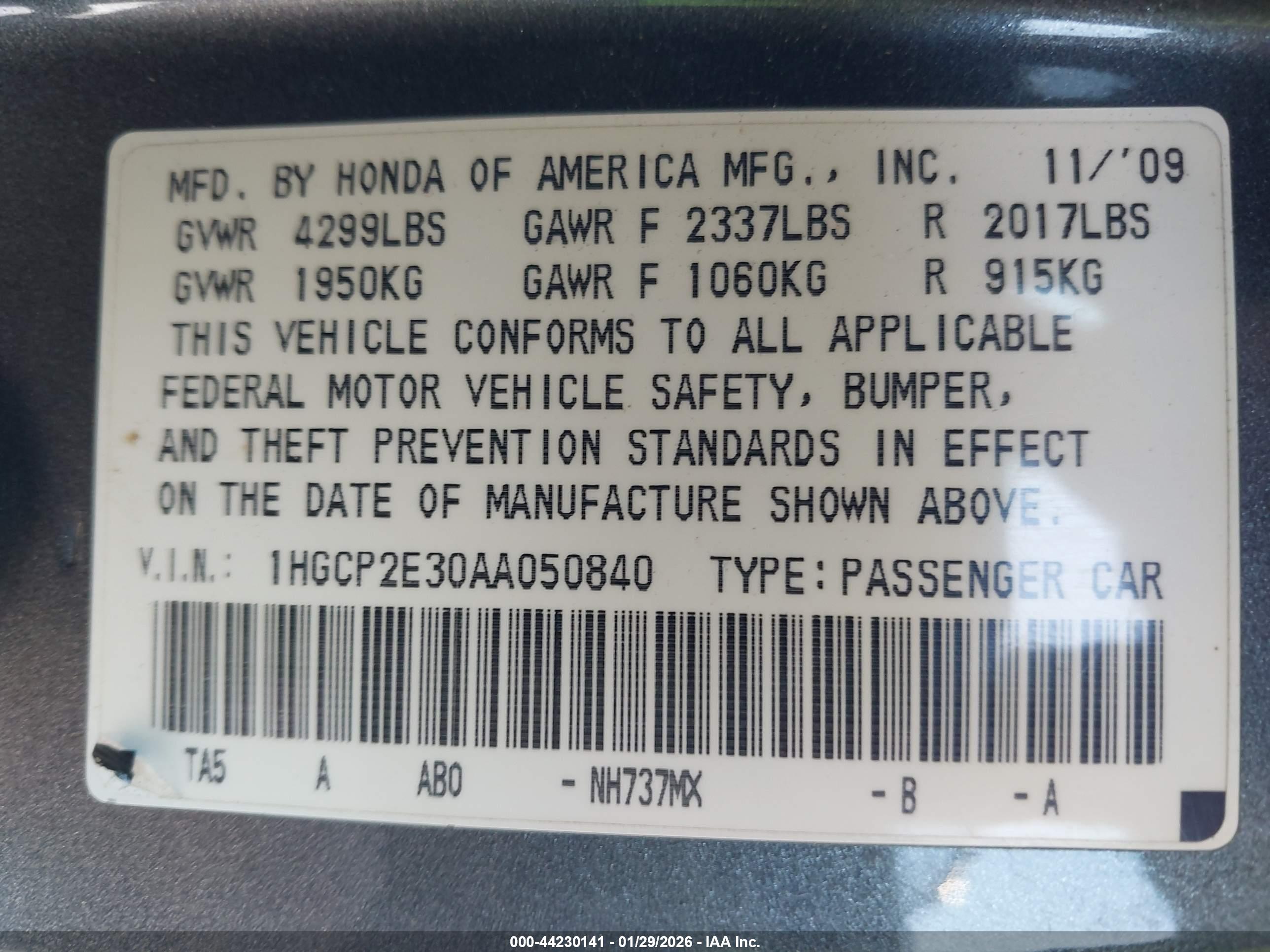 HONDA ACCORD image 9