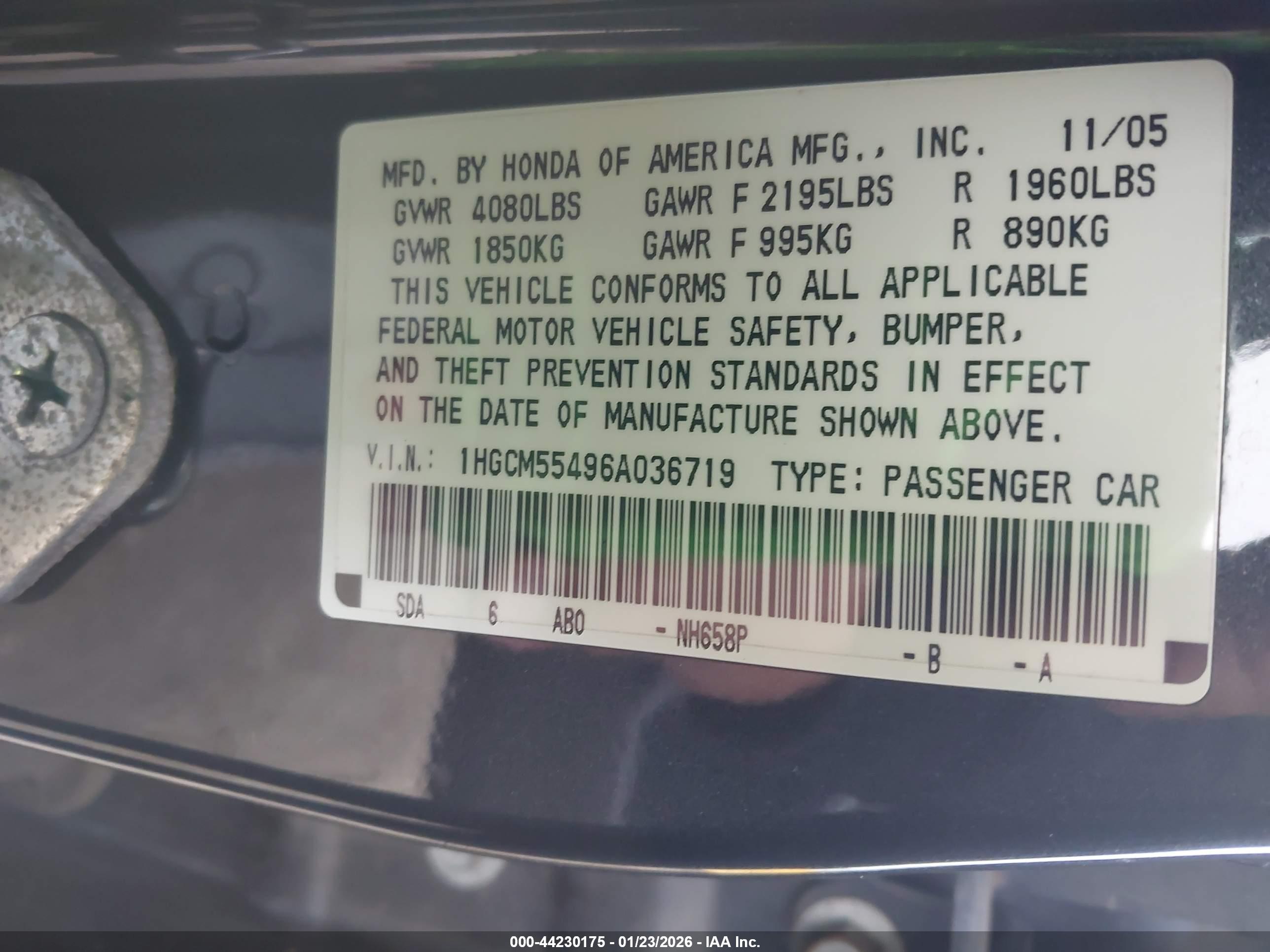 HONDA ACCORD image 9