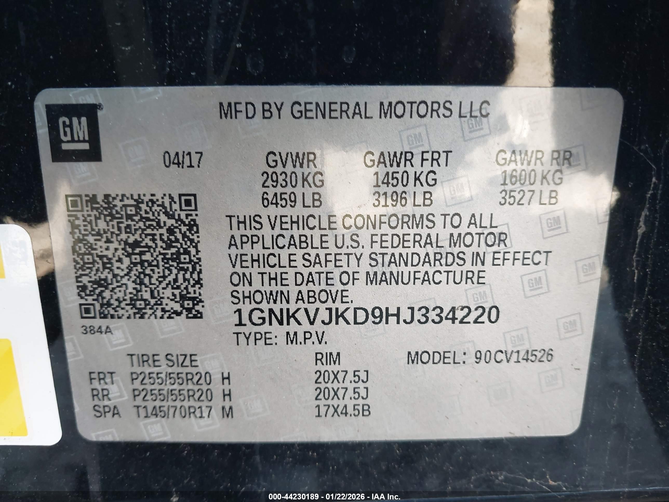 CHEVROLET TRAVERSE image 9