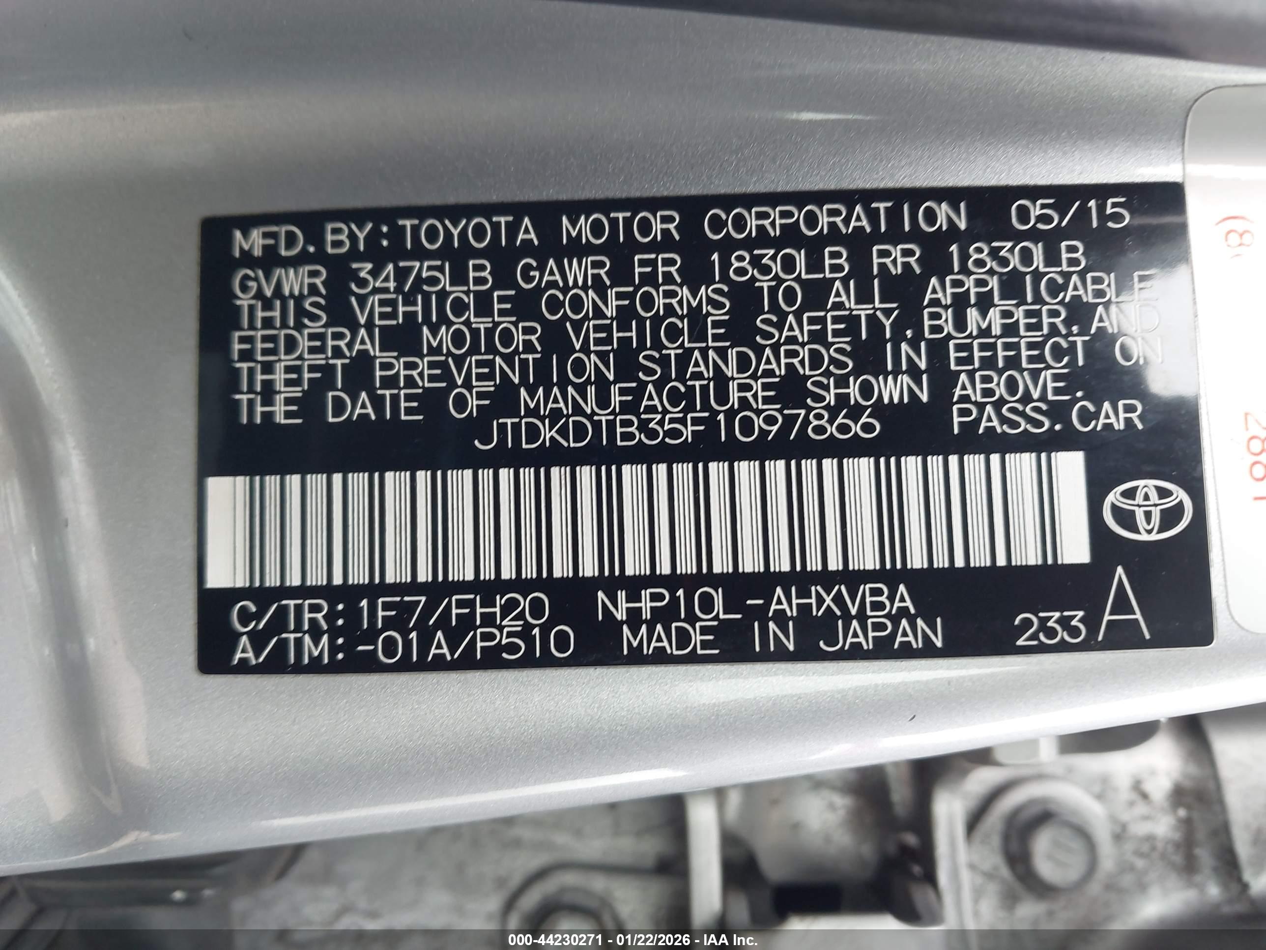 TOYOTA PRIUS image 9