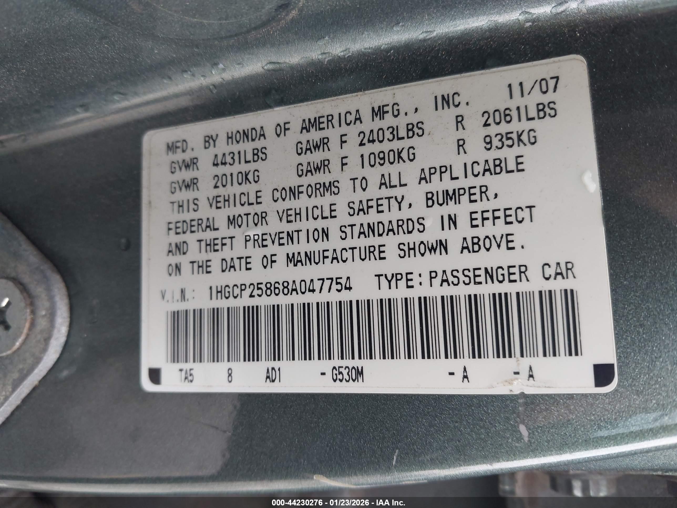 HONDA ACCORD image 9