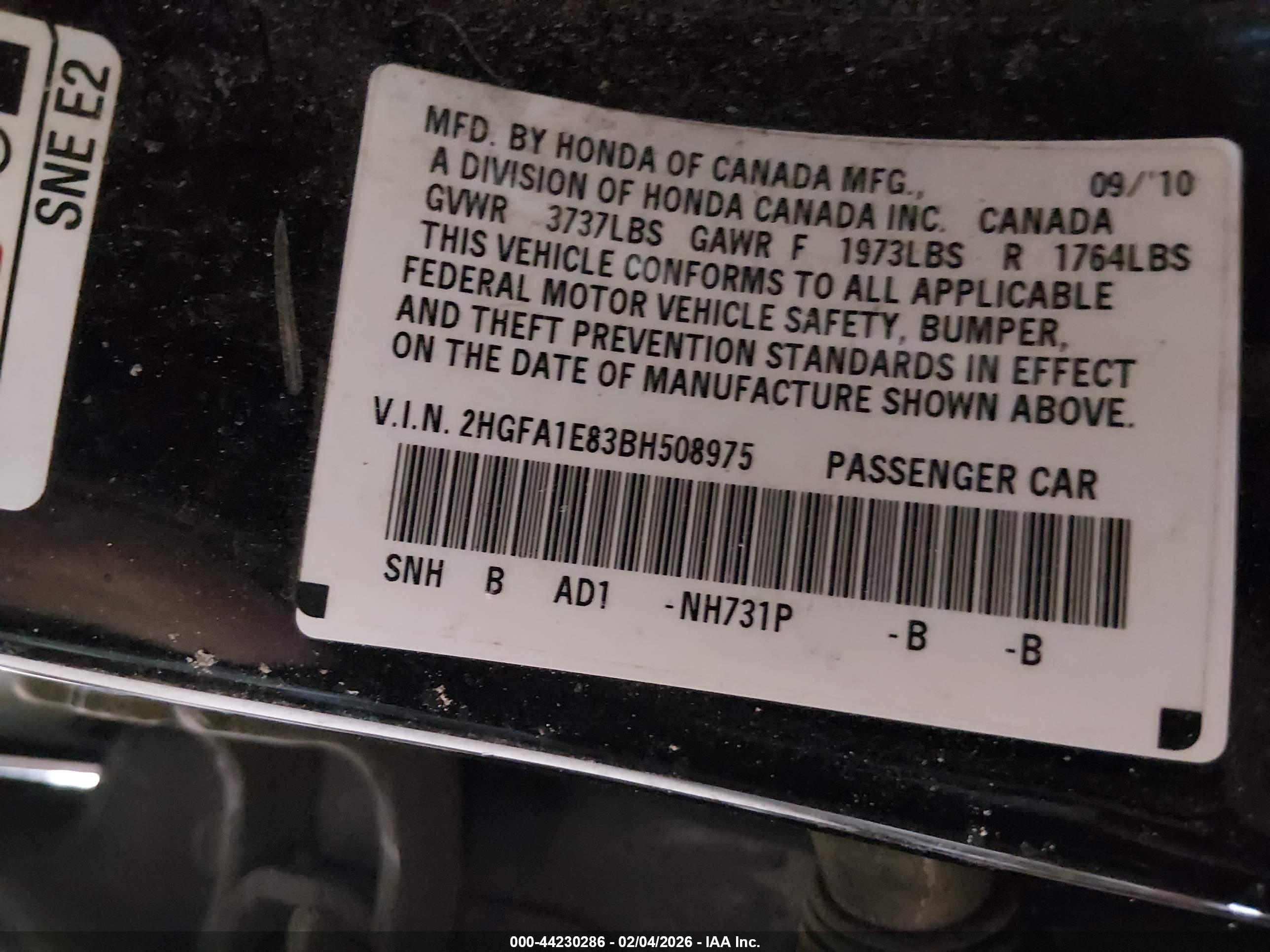 HONDA CIVIC image 9