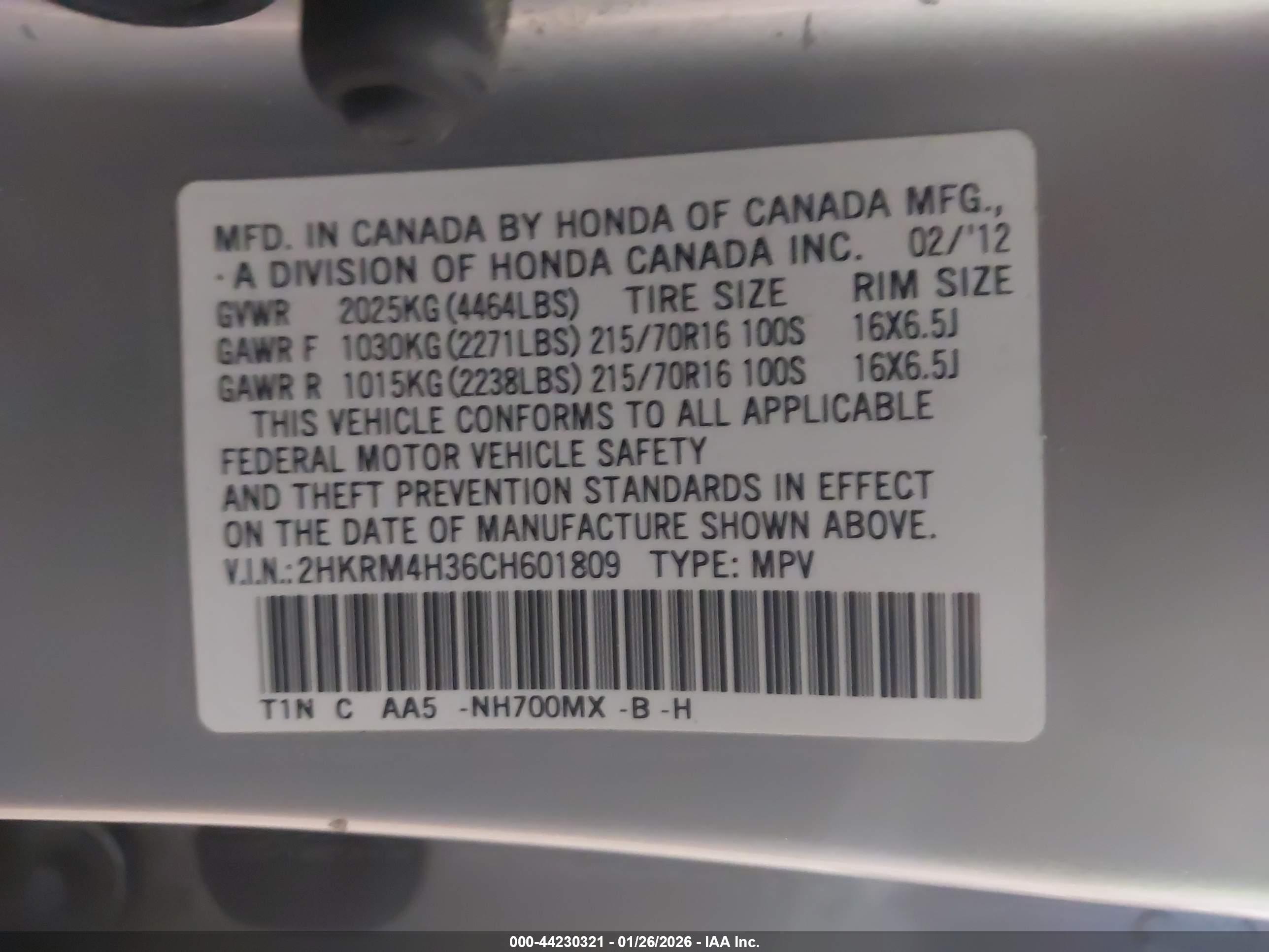 HONDA CR-V image 9
