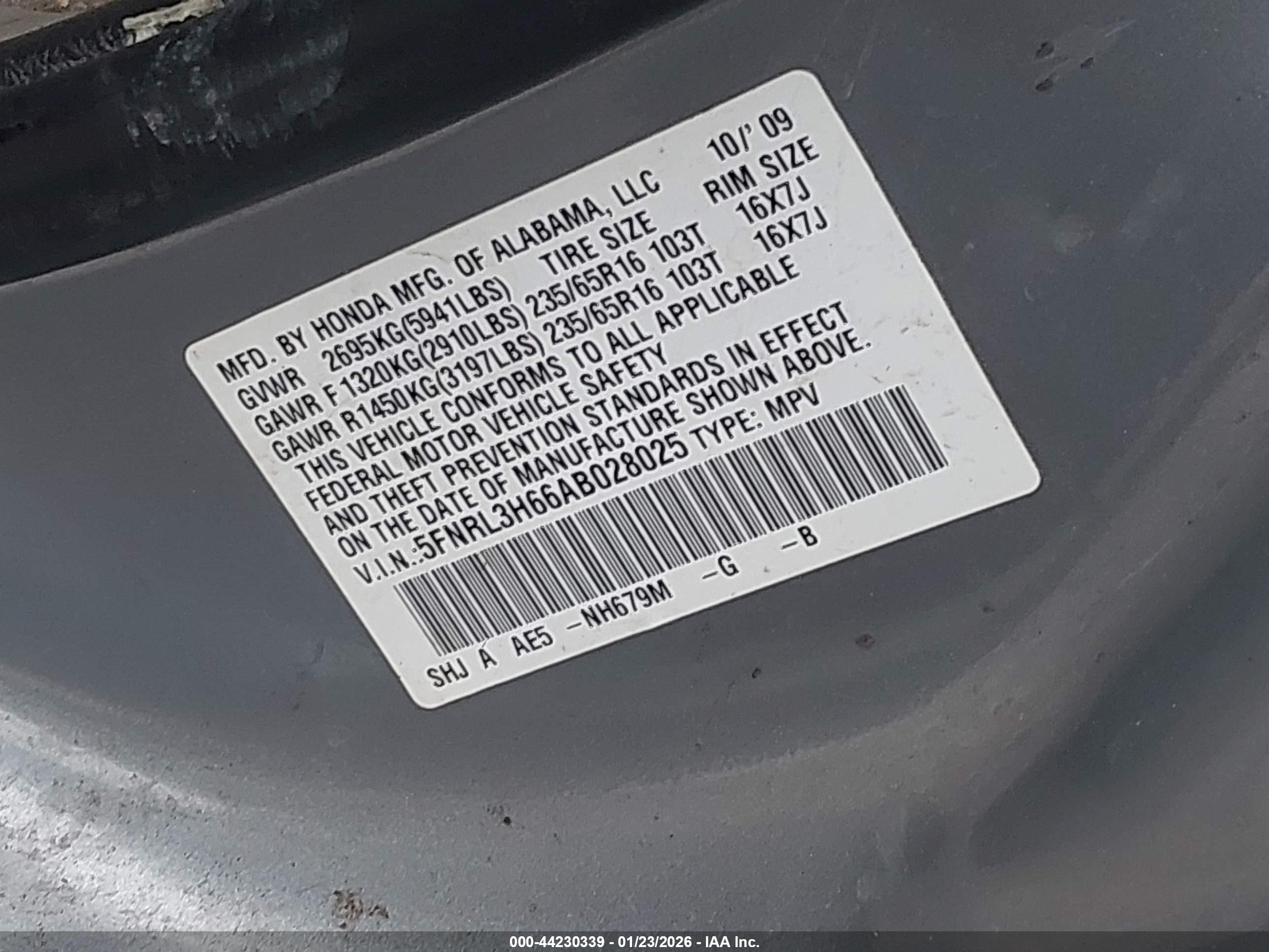 HONDA ODYSSEY image 9