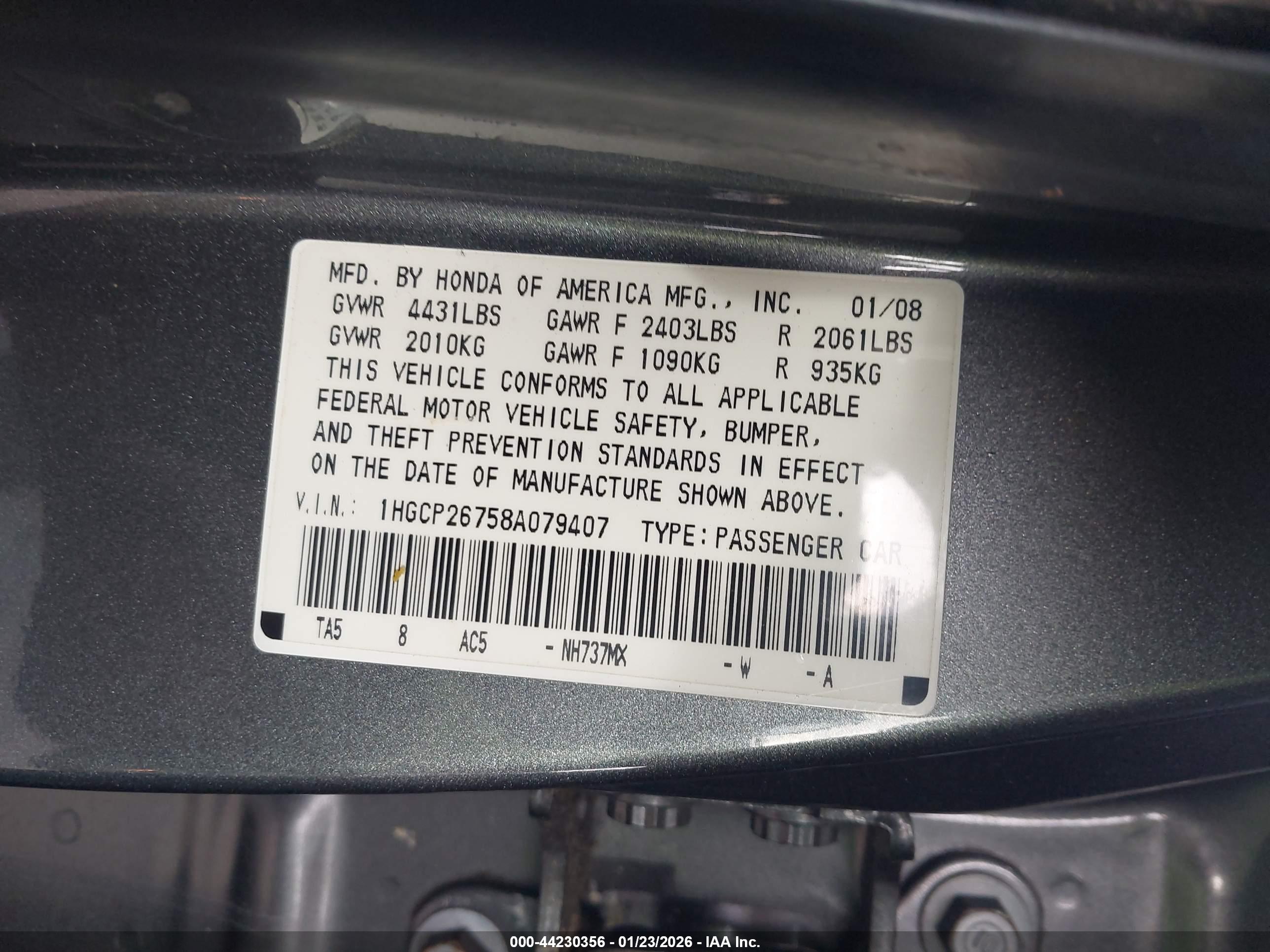 HONDA ACCORD image 9