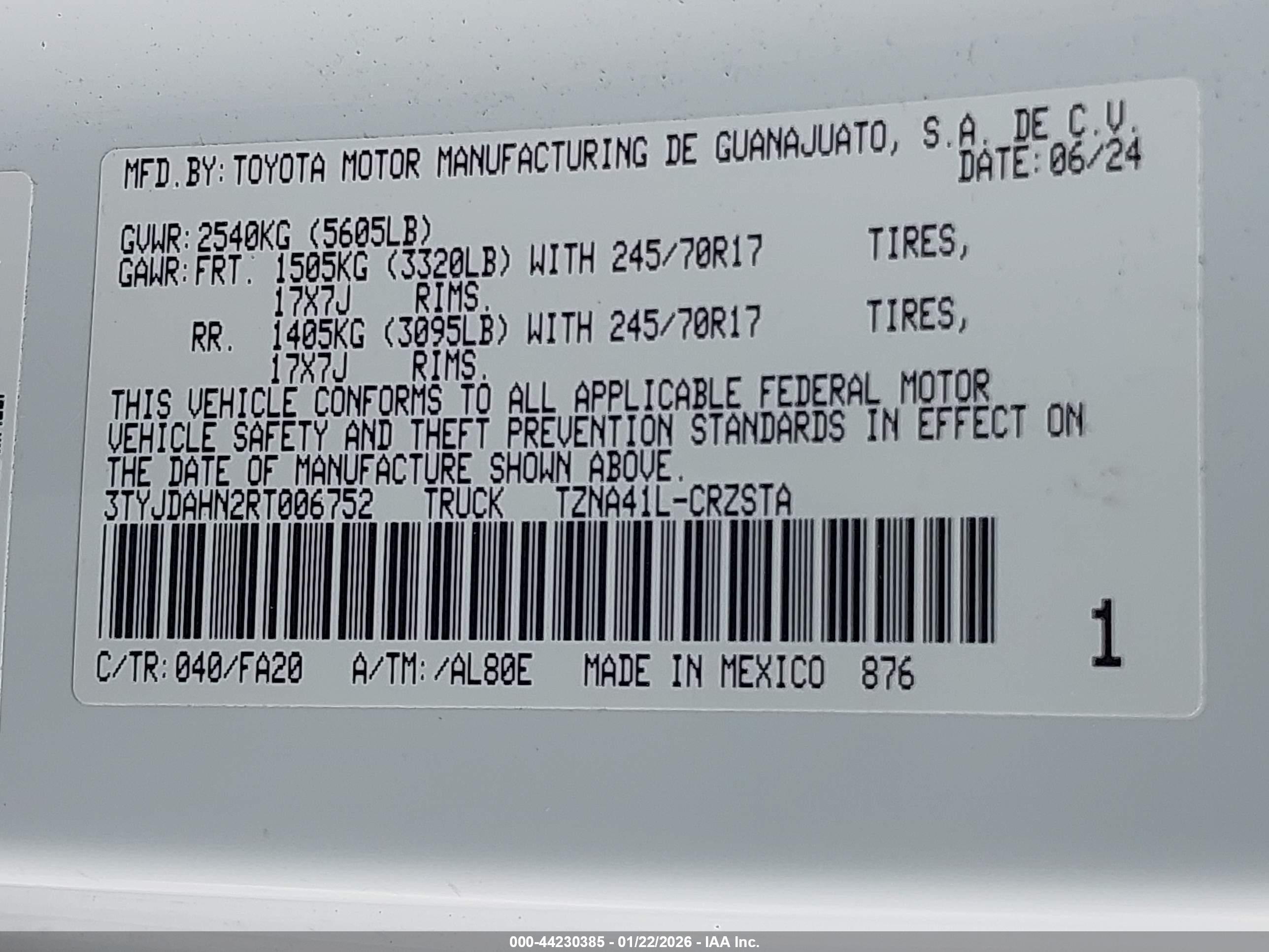TOYOTA TACOMA image 9