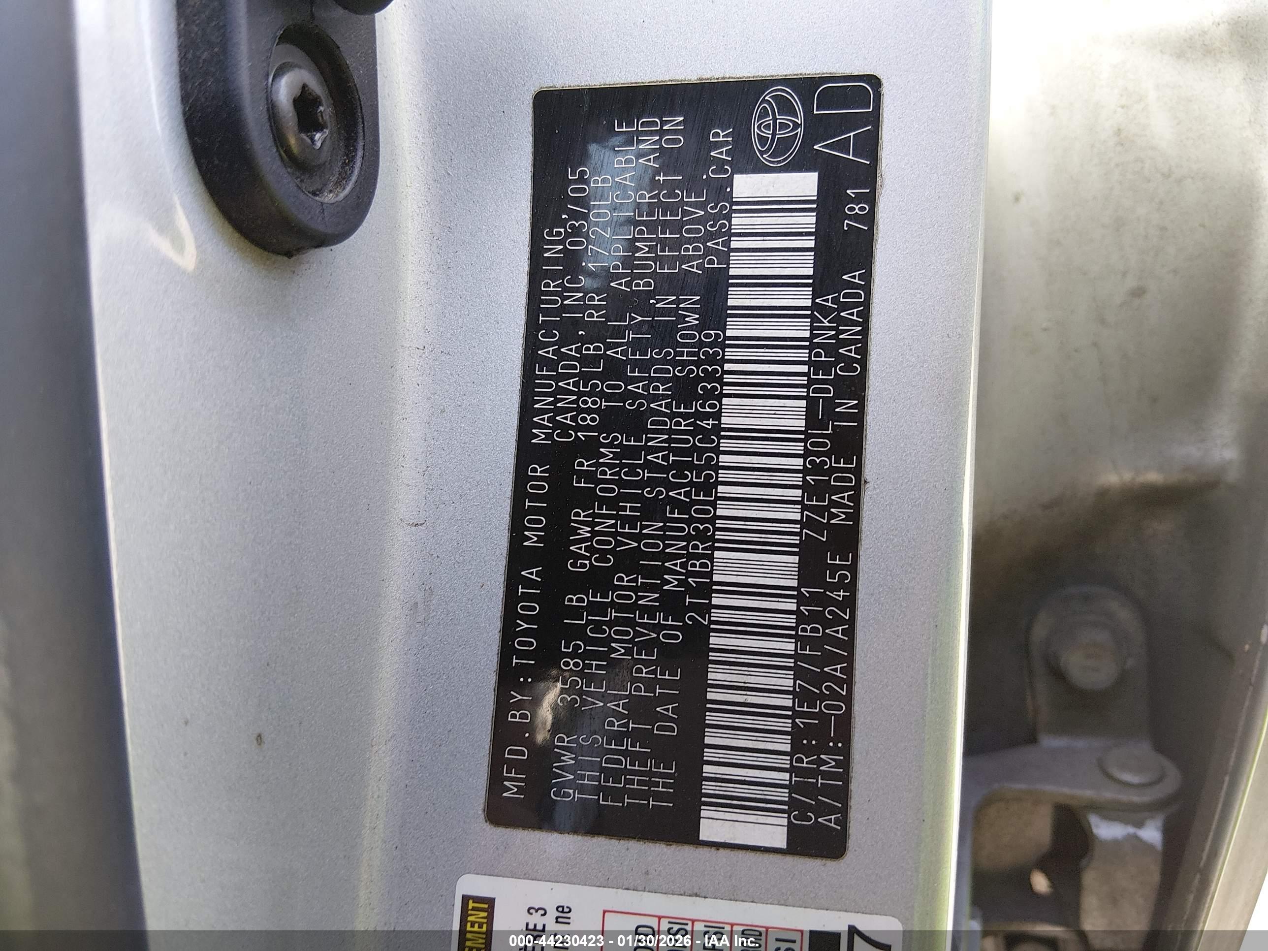 TOYOTA COROLLA image 9