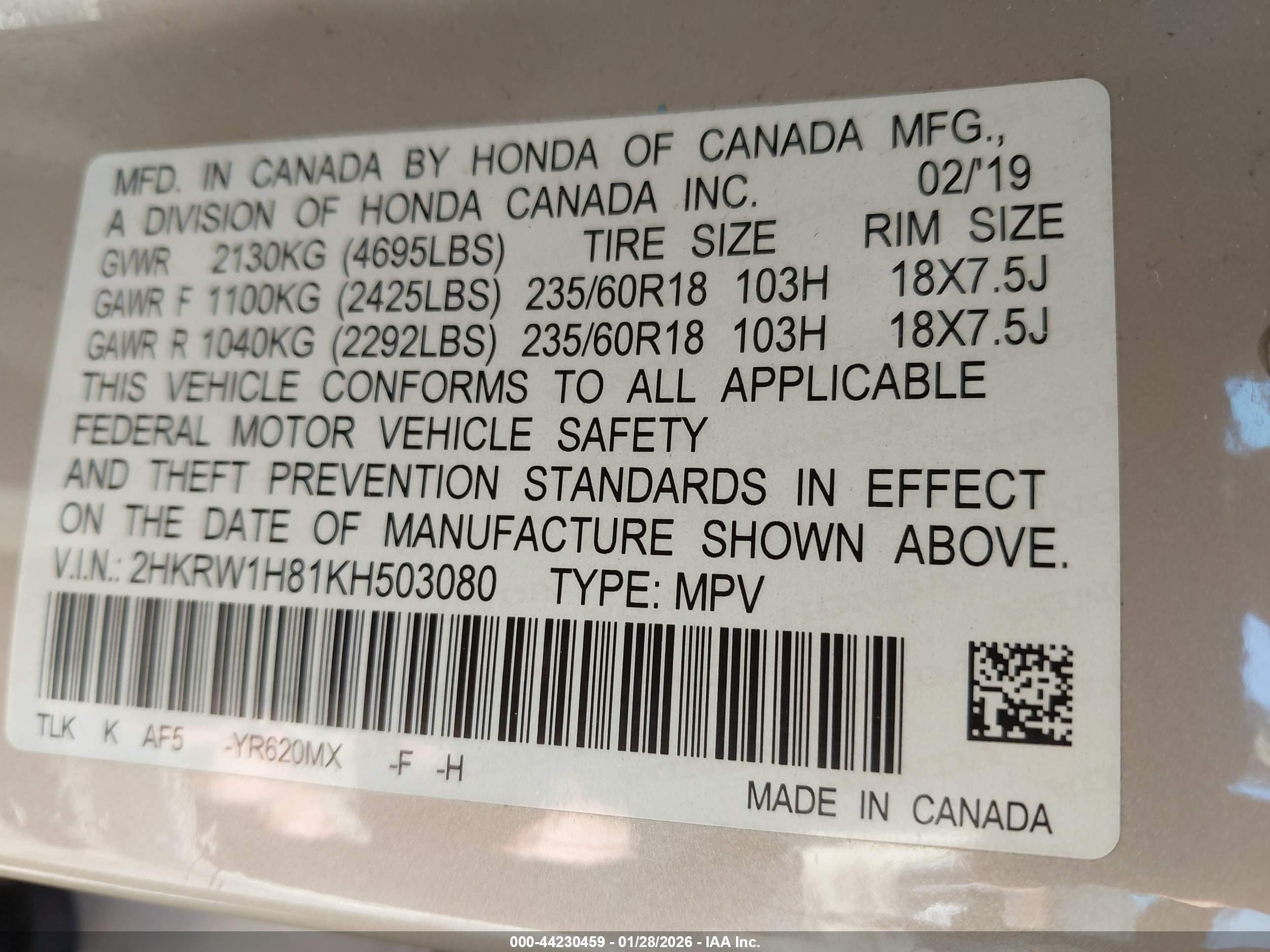 HONDA CR-V image 9
