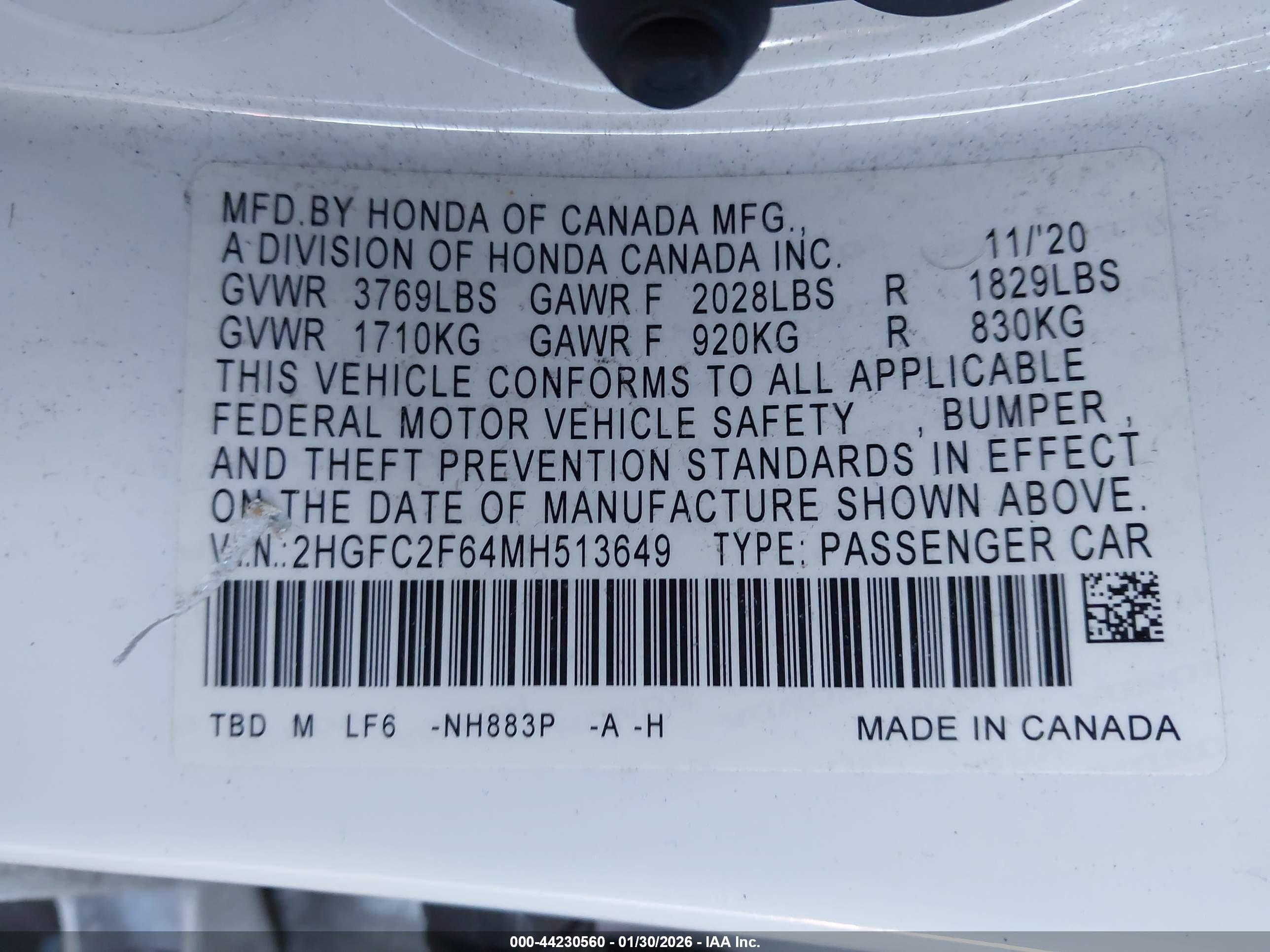 HONDA CIVIC image 9