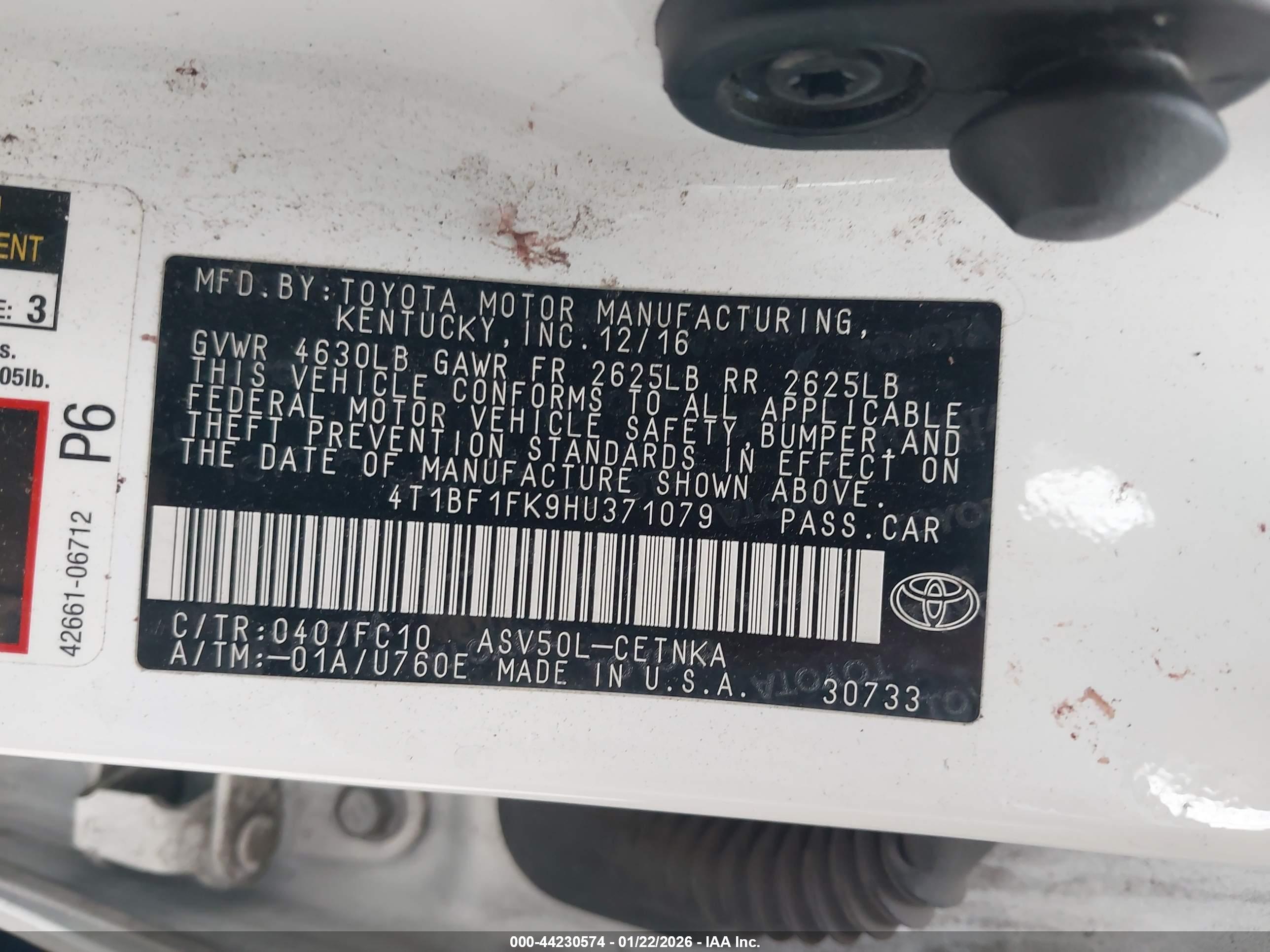 TOYOTA CAMRY image 9