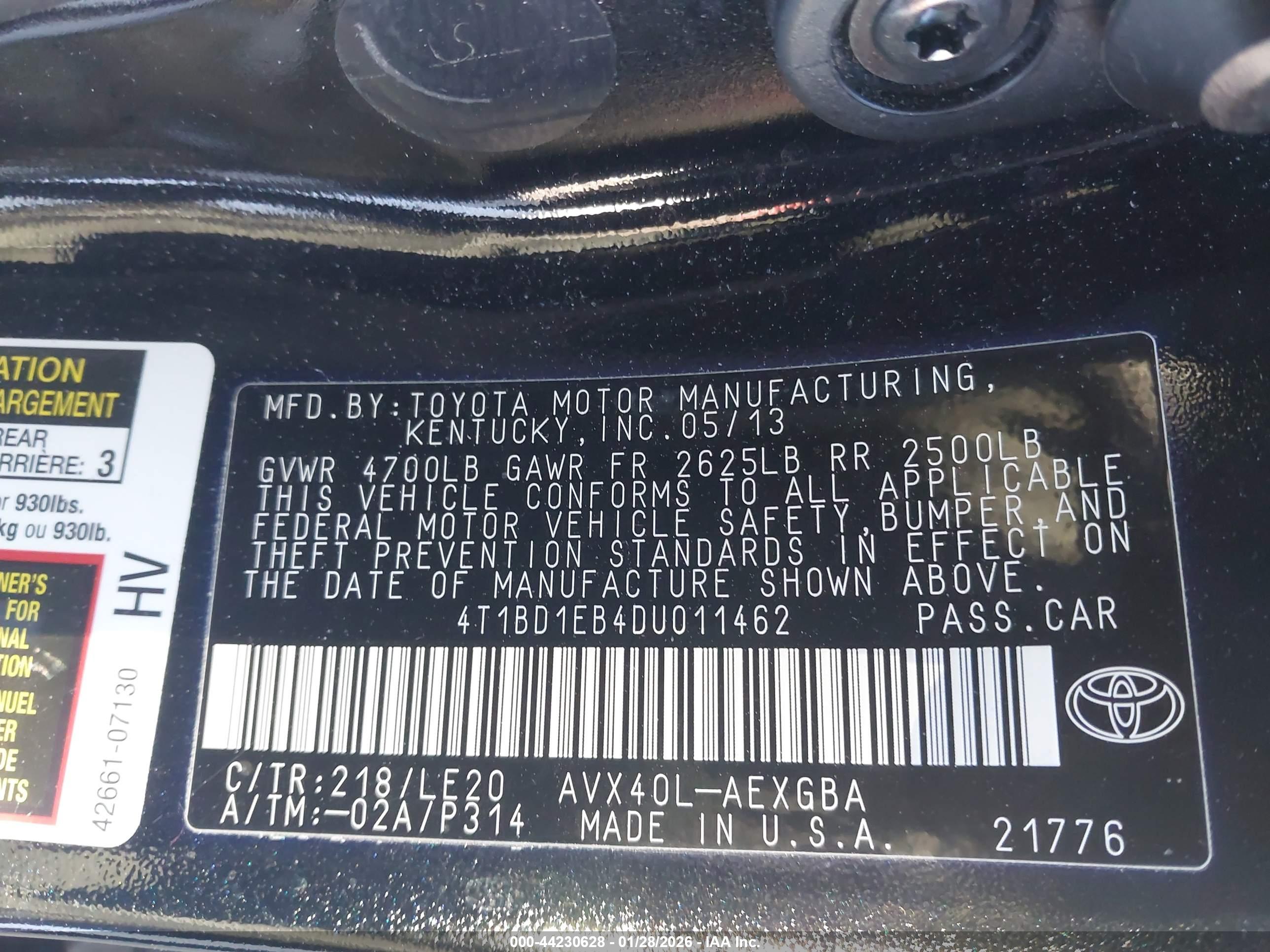 TOYOTA AVALON image 9