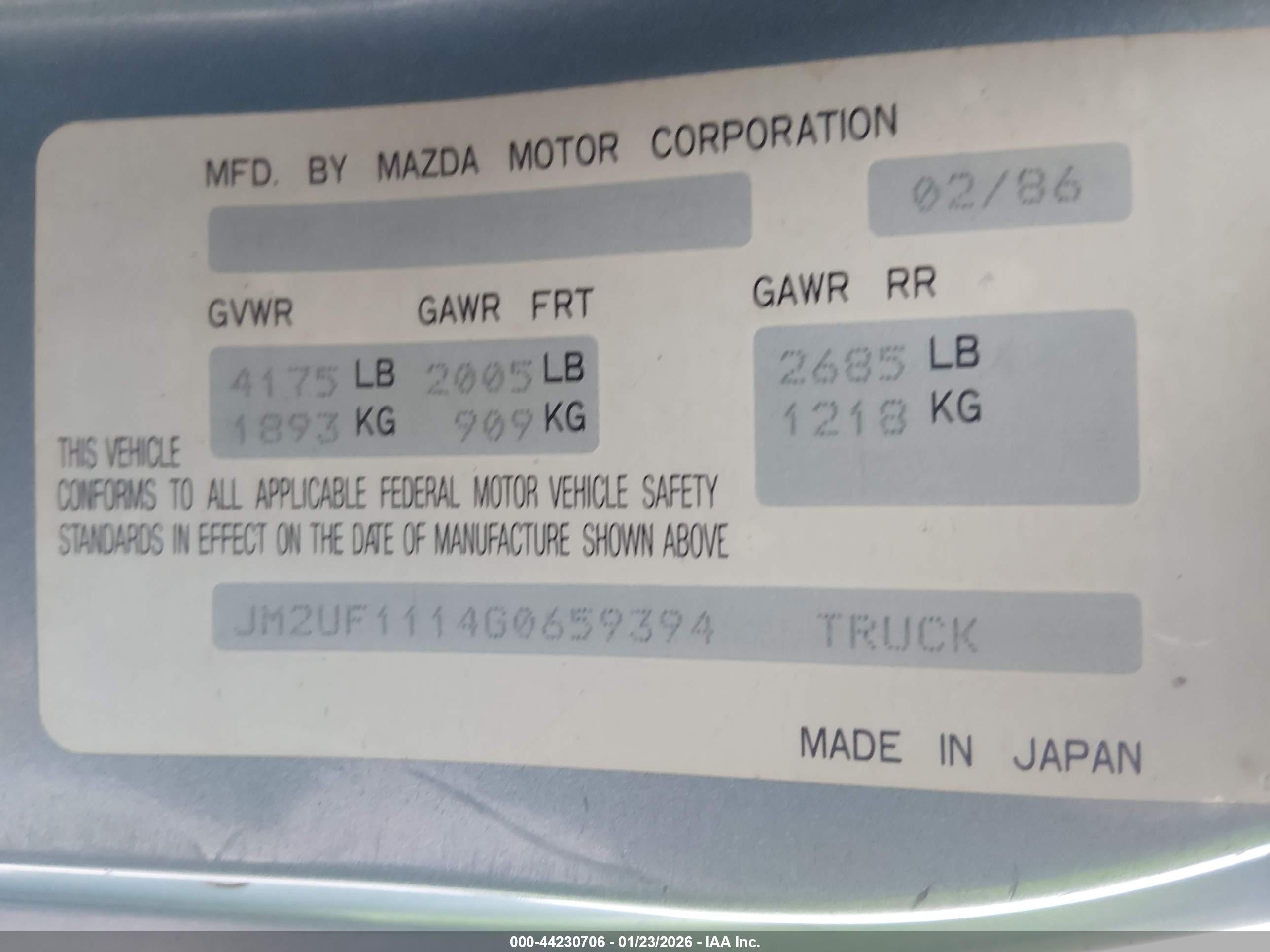MAZDA B2000 image 9