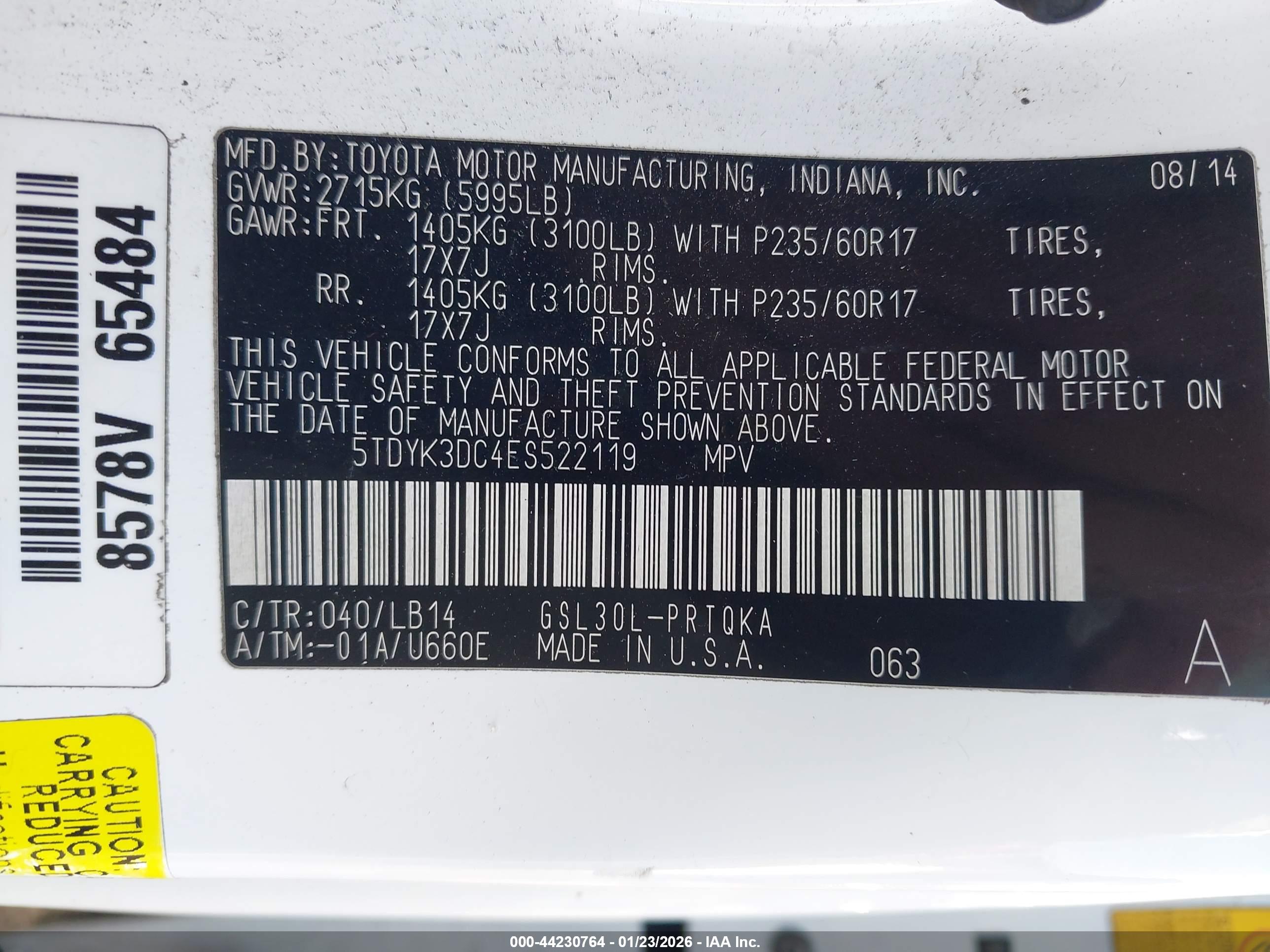 TOYOTA SIENNA image 9