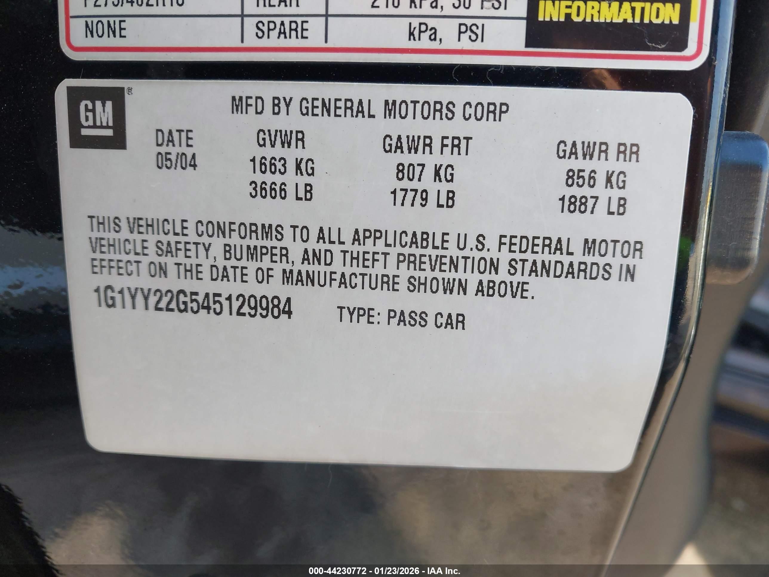 CHEVROLET CORVETTE image 9