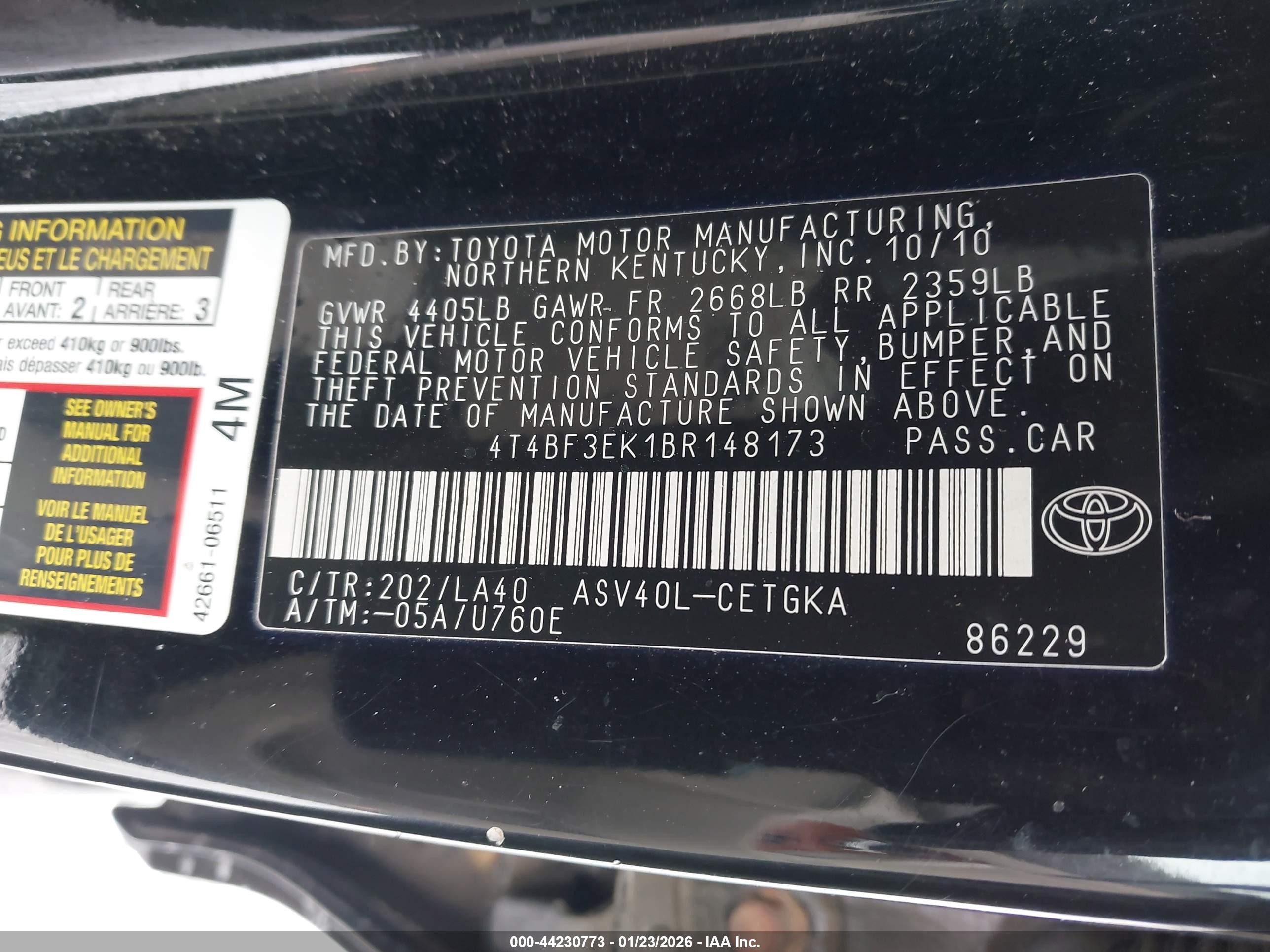 TOYOTA CAMRY image 9
