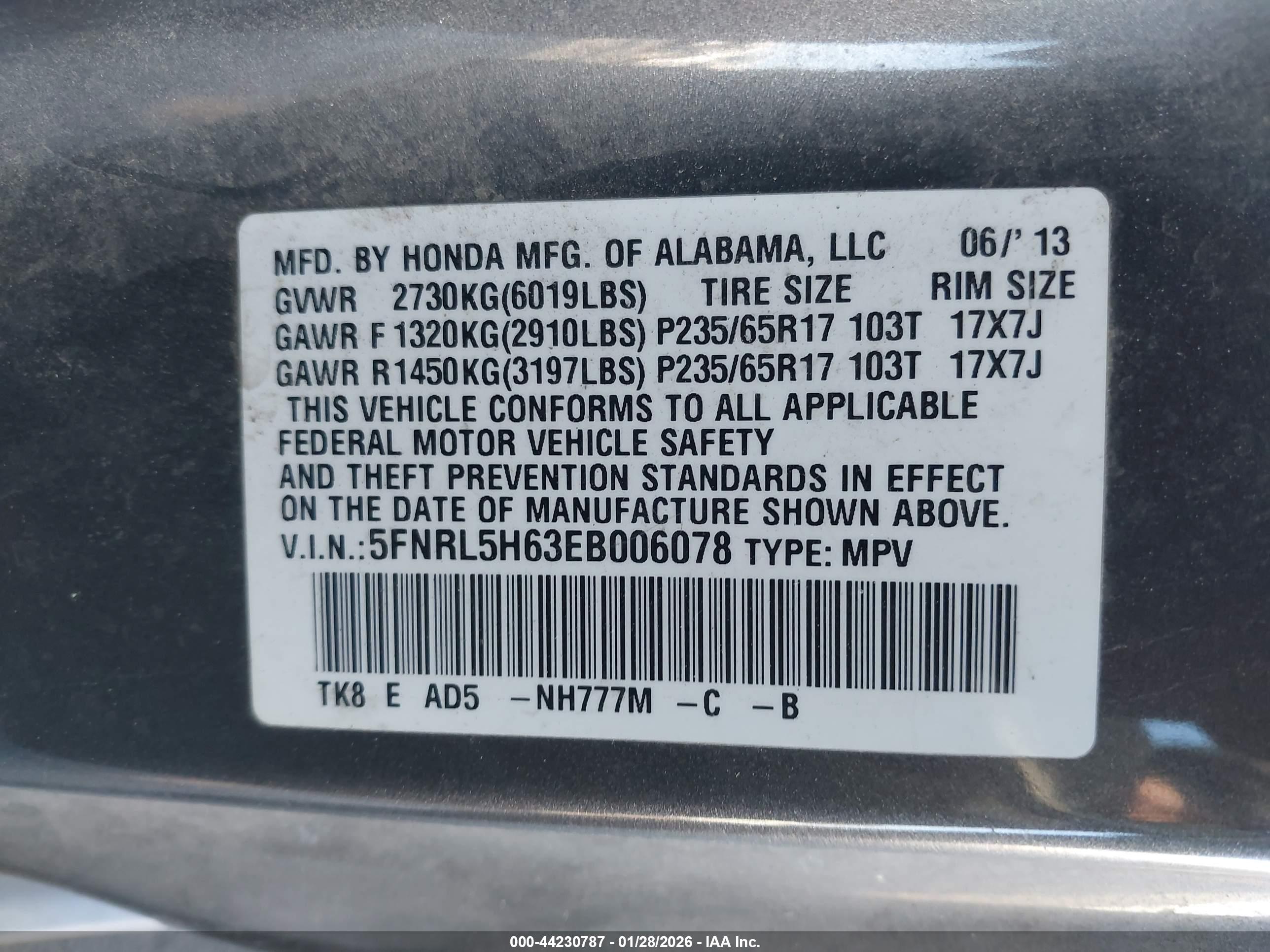 HONDA ODYSSEY image 9