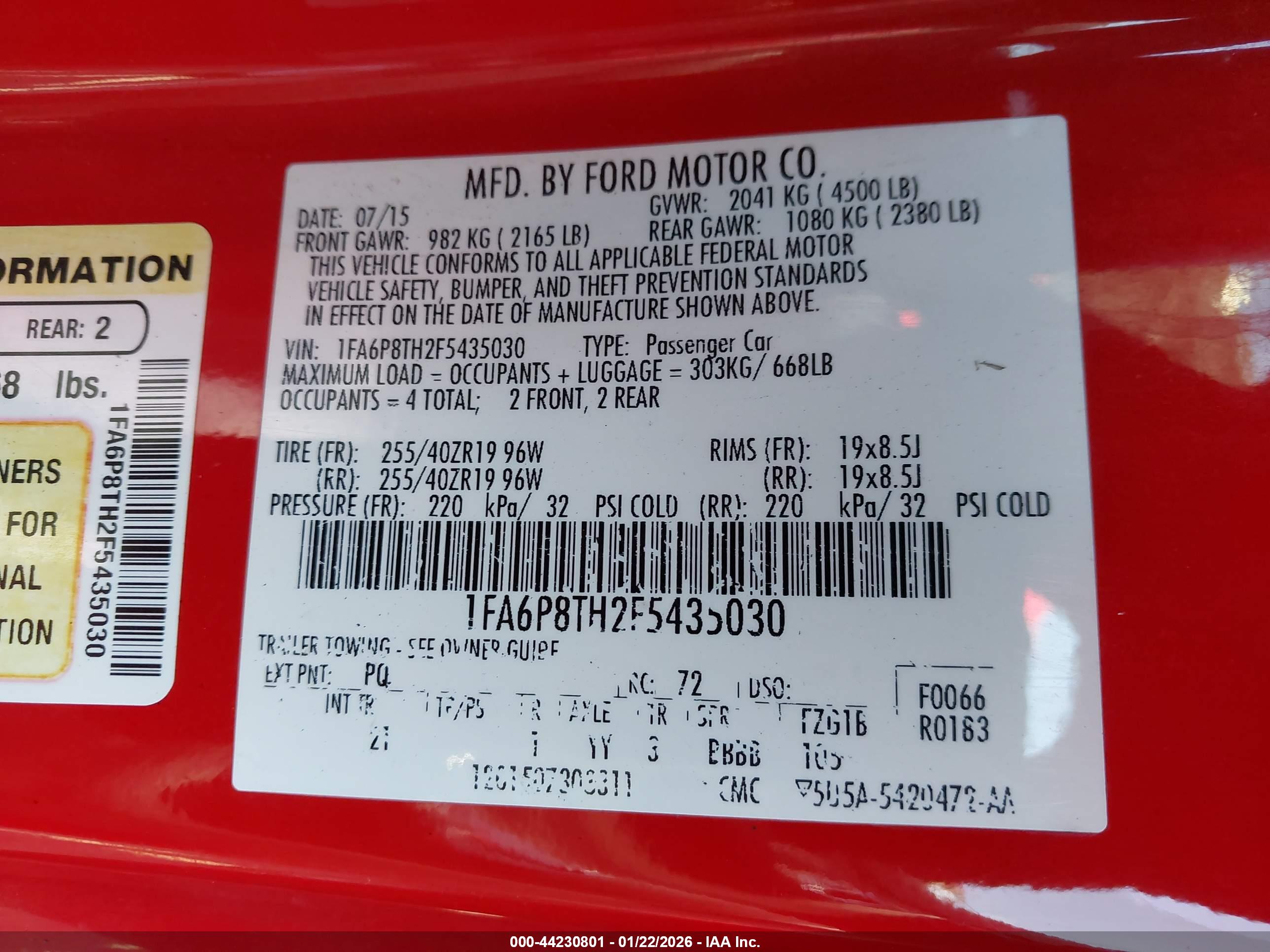 FORD MUSTANG image 9