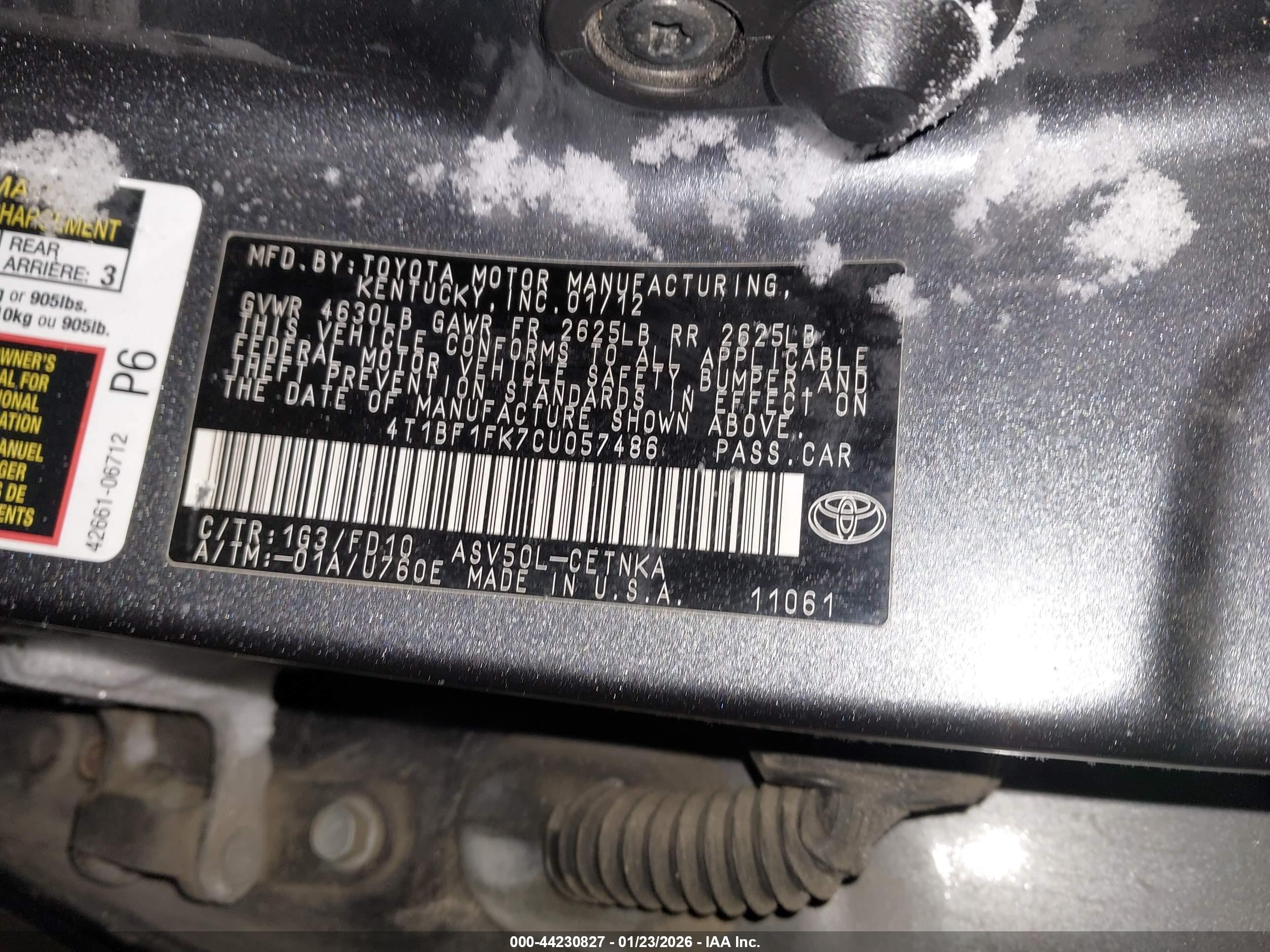 TOYOTA CAMRY image 9