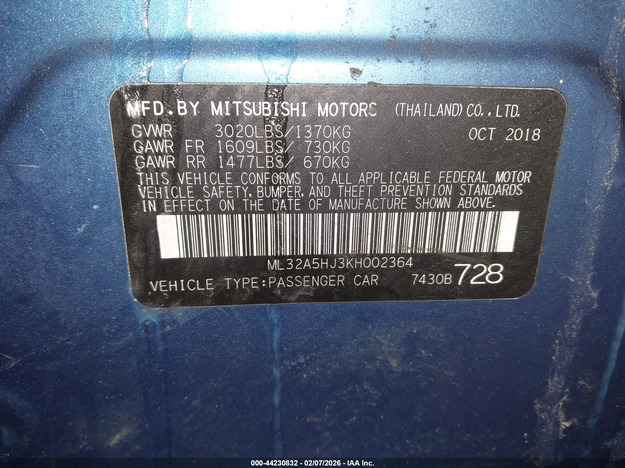 MITSUBISHI MIRAGE image 9