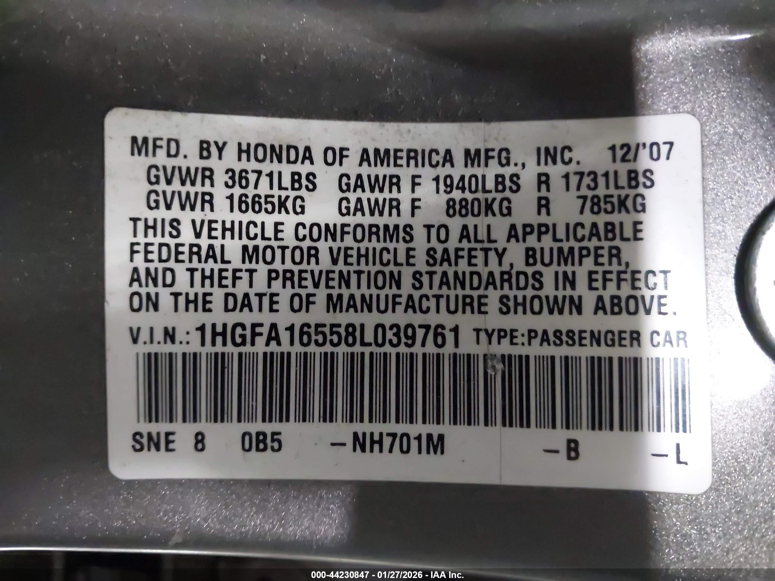 HONDA CIVIC image 9
